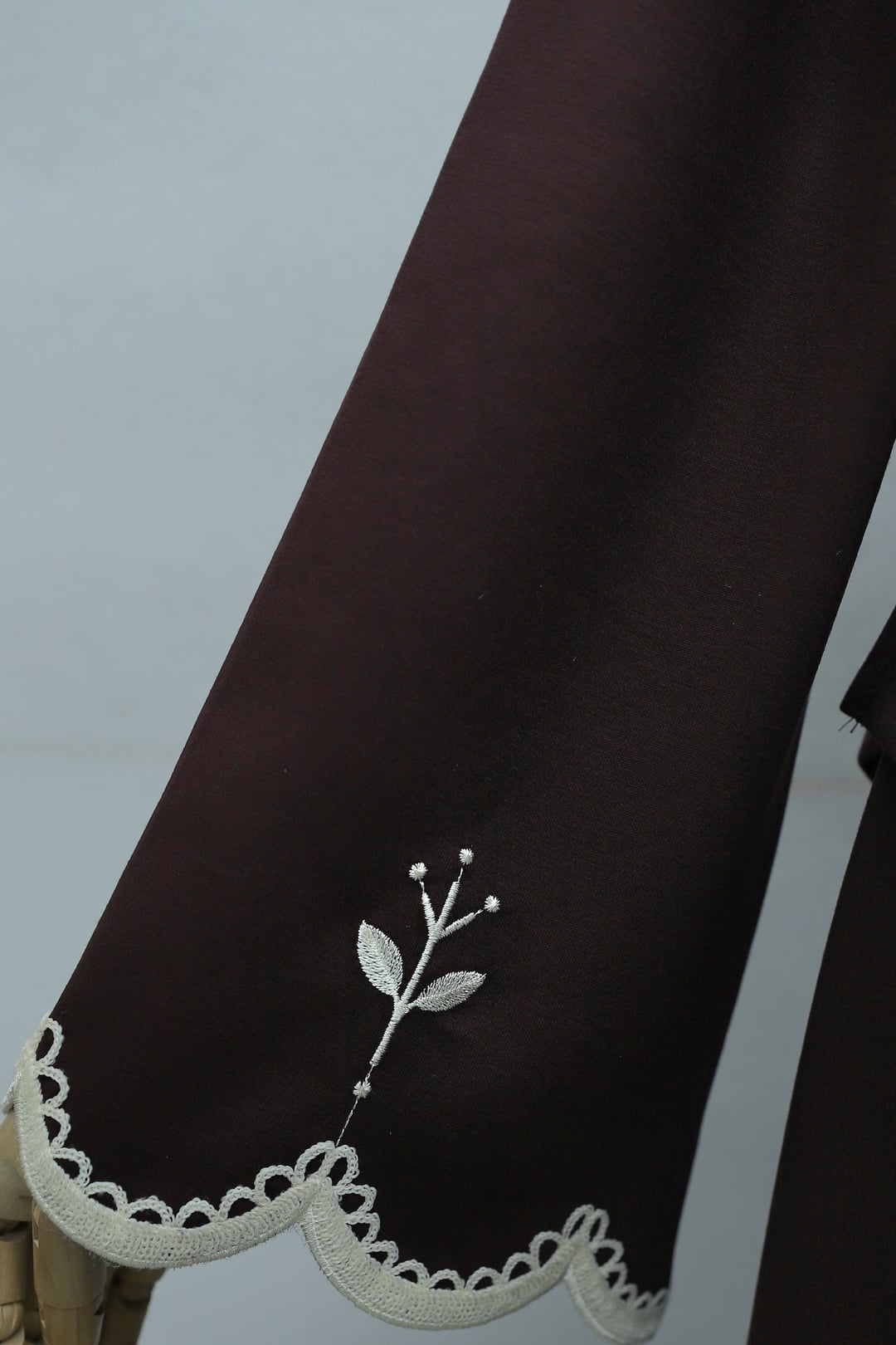 Embroidered Belted Maxi Skirt Set with Top - Plum - Podyumplus - by Peralane - photo 7