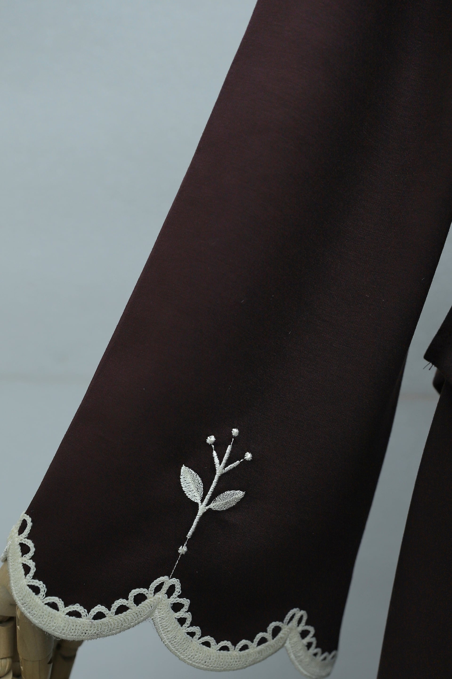 Embroidered Belted Maxi Skirt Set with Top - Plum - Podyumplus - by Peralane - photo 7