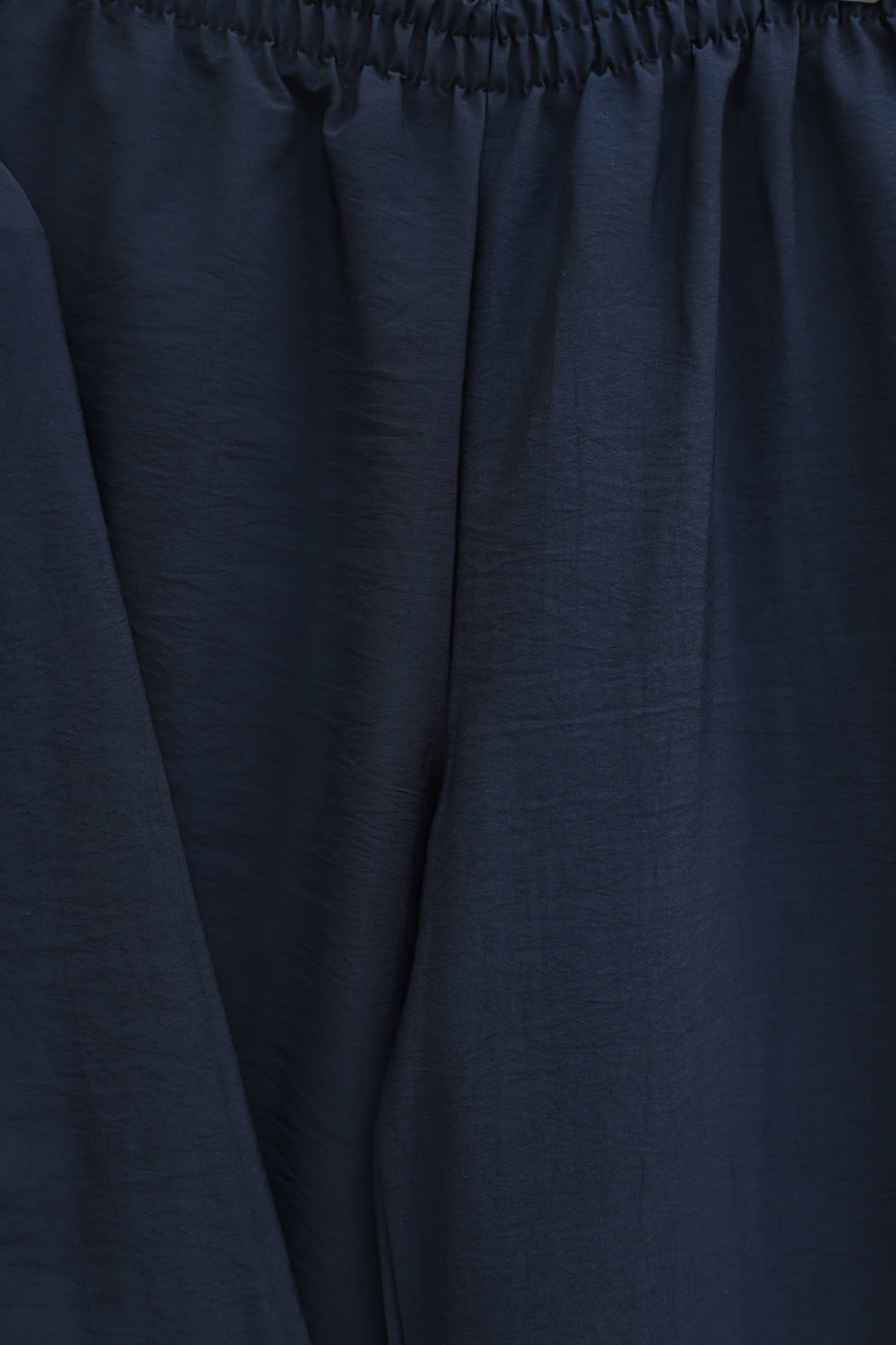 Navy Blue Belted Half-Button Tunic and Wide-Leg Trousers Set - Podyumplus - by Peralane - photo 5