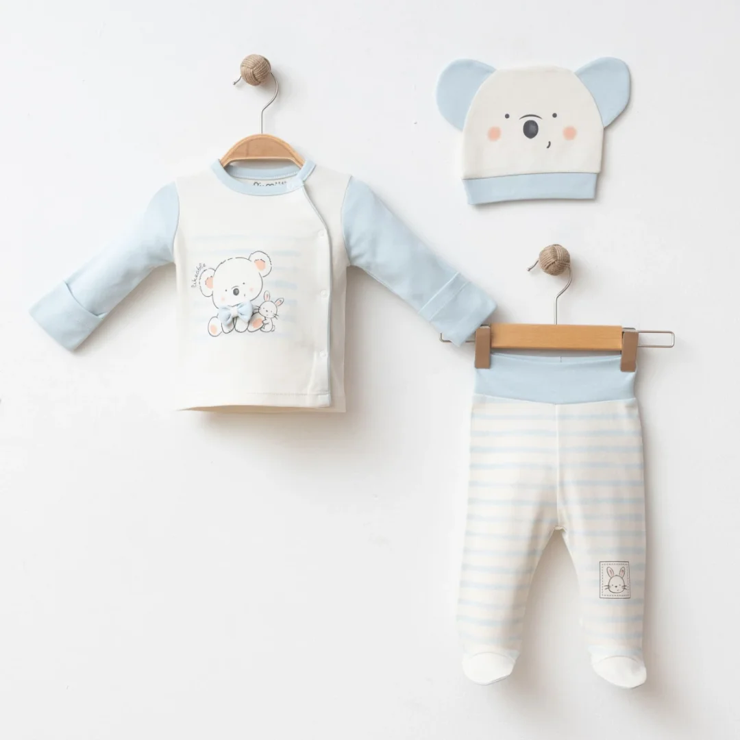 Koala with Bow Tie 3-Piece Baby Set - 5014 - Gumus Baby - by Peralane
