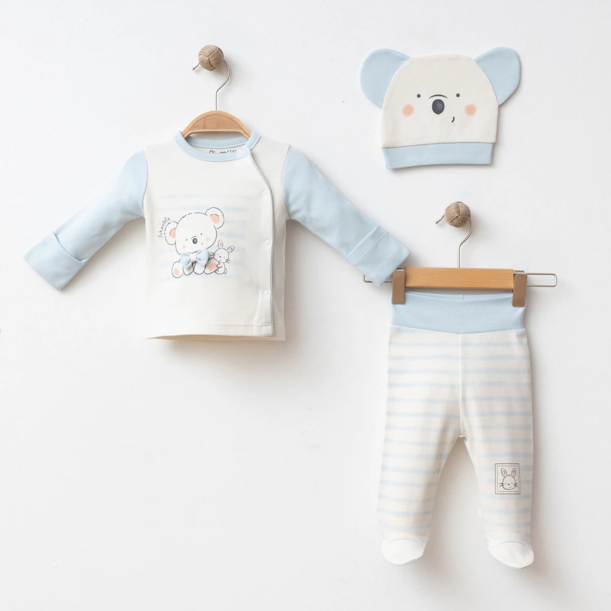 Koala with Bow Tie 3-Piece Baby Set - 5014 - Gumus Baby - by Peralane