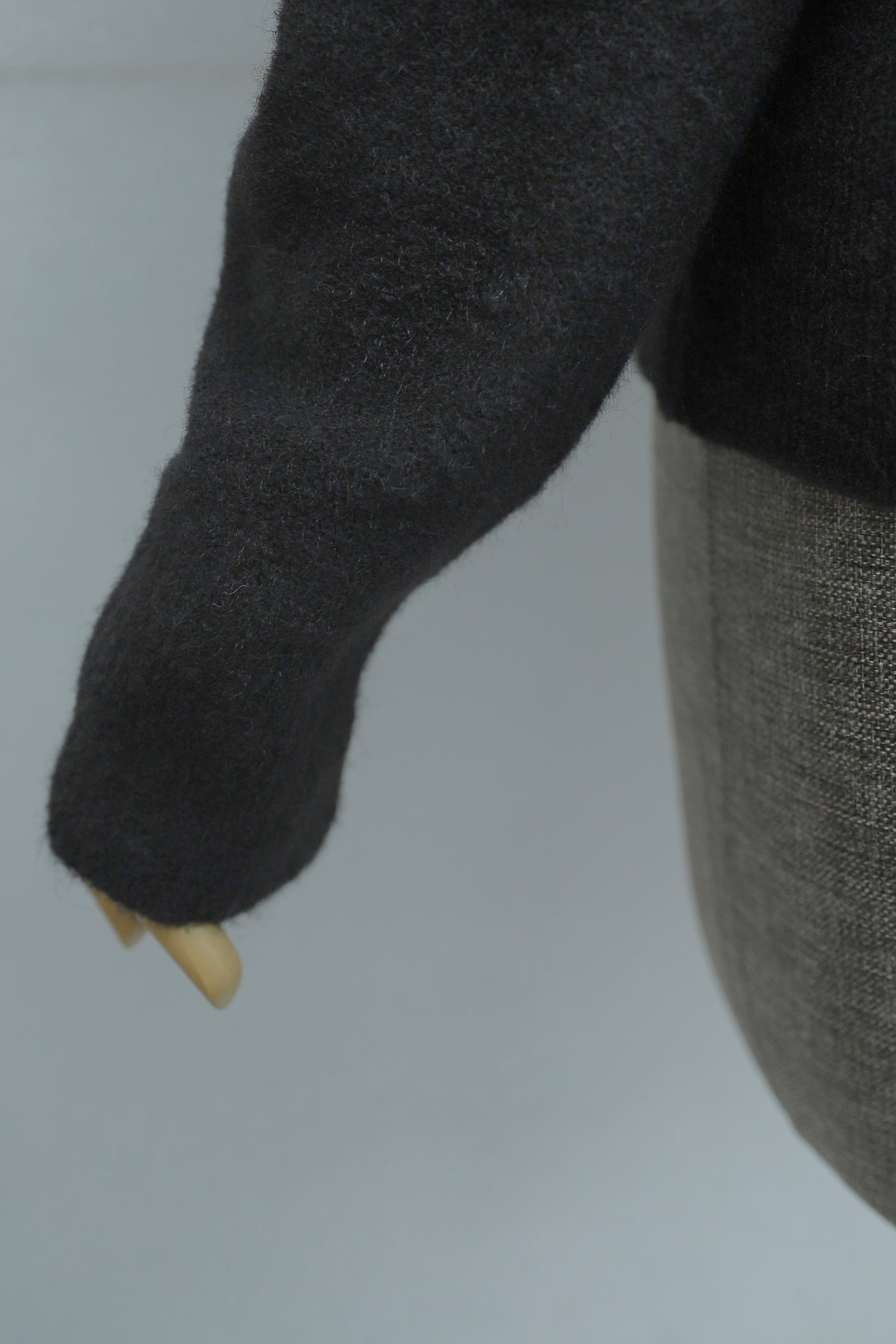 Black Braided Trim Detail Buttoned Knit Cardigan - Podyumplus - by Peralane - photo 6