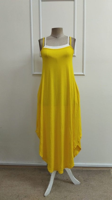 Women's Sleeveless Maxi Dress with Pockets - Janes - by Peralane - photo 4