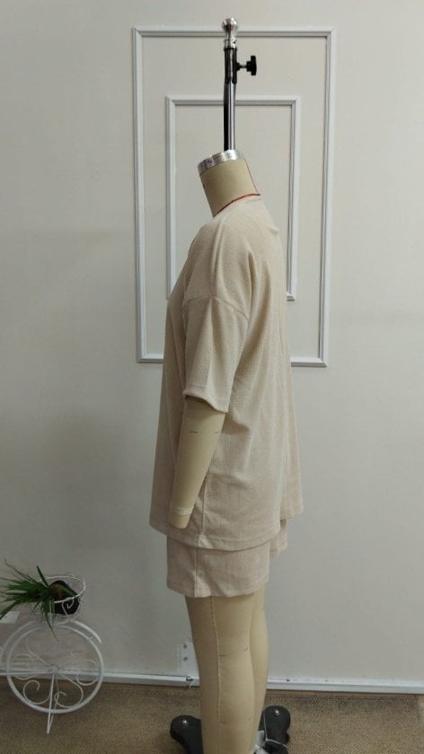 Women's Beige Kimono Jacket and Shorts Co-ord Set - Janes - by Peralane - photo 7