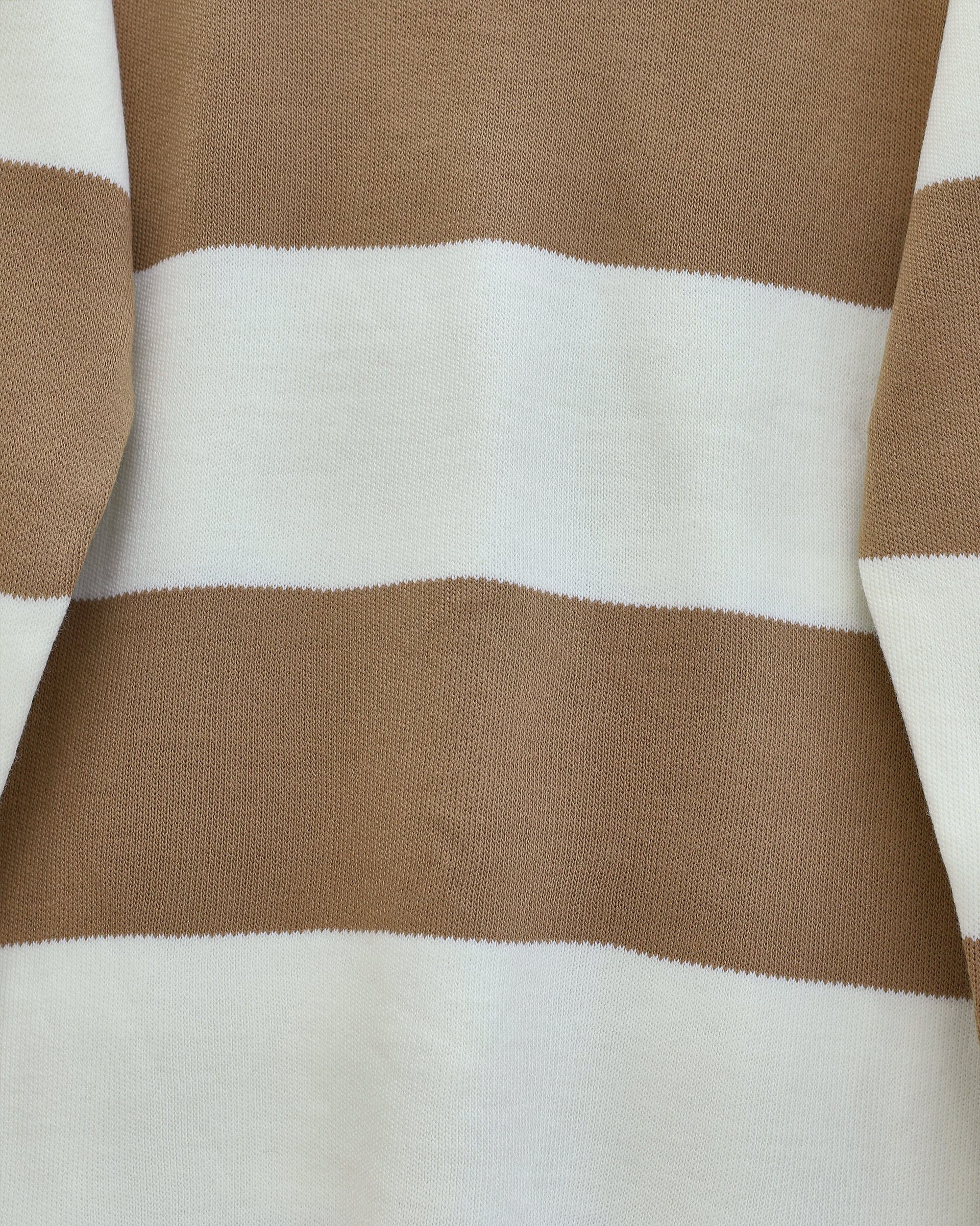 V-Neck Knit Set with Tunic and Wide-Leg Trousers - Tan - Podyumplus - by Peralane - photo 4