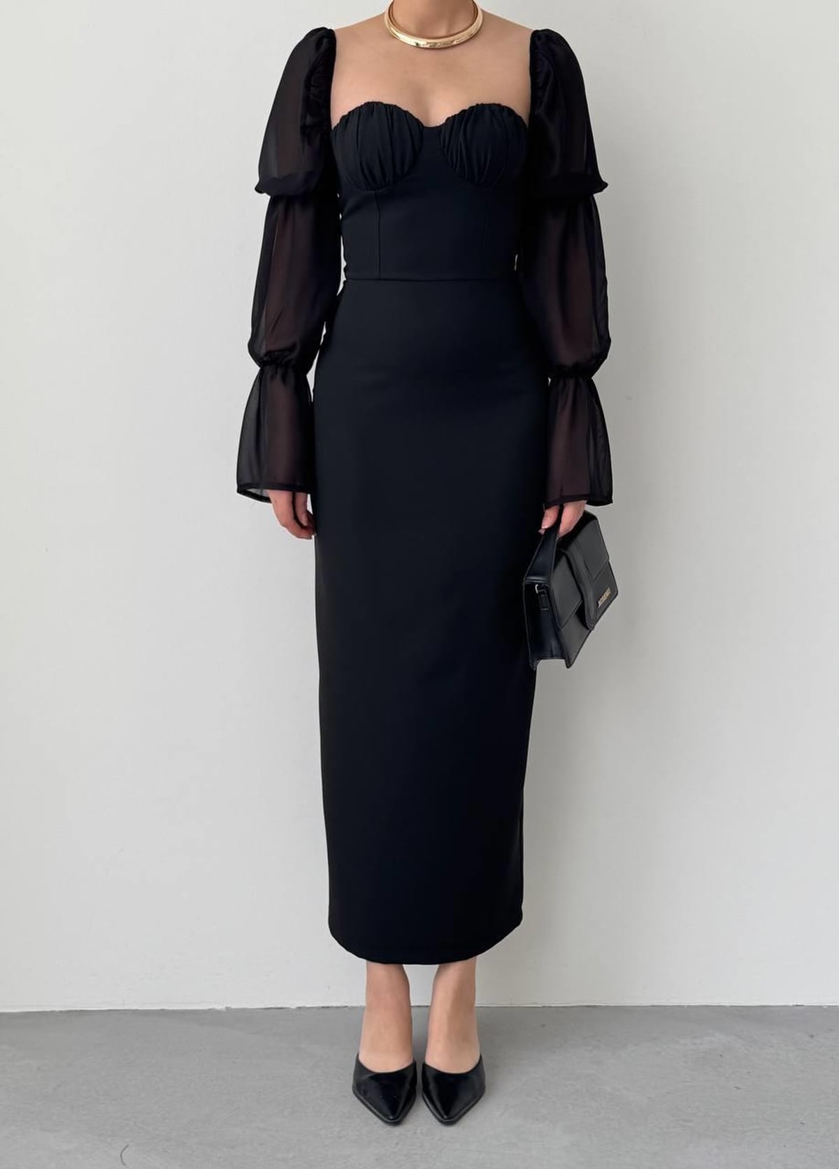 Kessy Midi Dress ETK-00839 in Black - Etika - by Peralane - photo 2