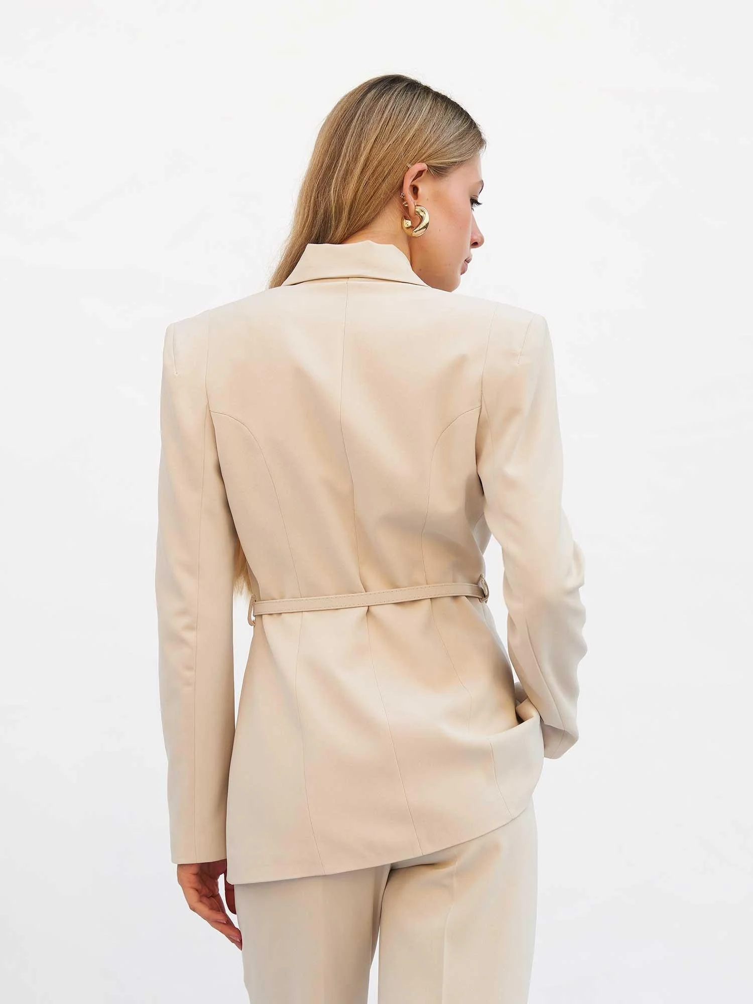 Women's Quilted Blazer and Trousers Set in Light Beige - Pack of 4 - Lefon - by Peralane - photo 3