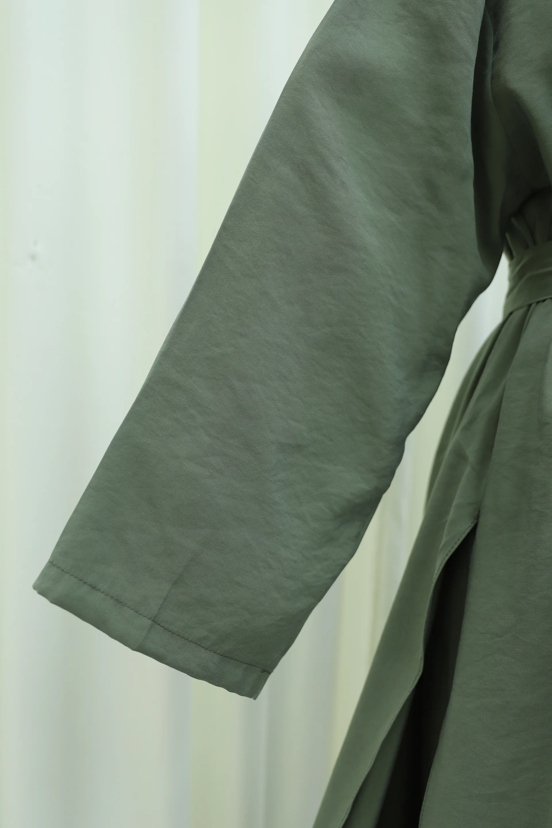 Olive Green Long Tunic and Wide-Leg Trouser Co-ord Set - Podyumplus - by Peralane - photo 10