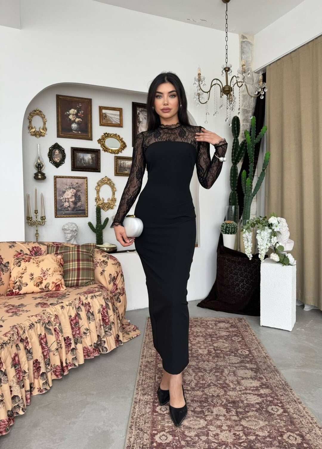 Renas Midi Dress - Black - Etika - by Peralane - photo 6