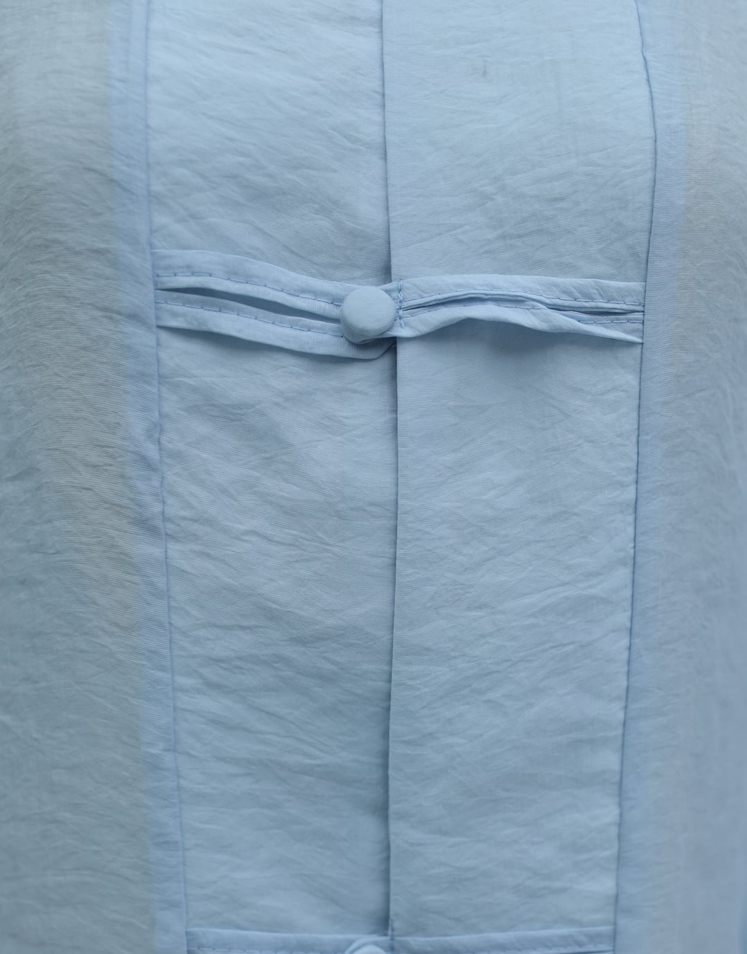 Biye Buttoned V-Neck Organza Voile Oversize Kimono - Light Blue - Podyumplus - by Peralane - photo 9