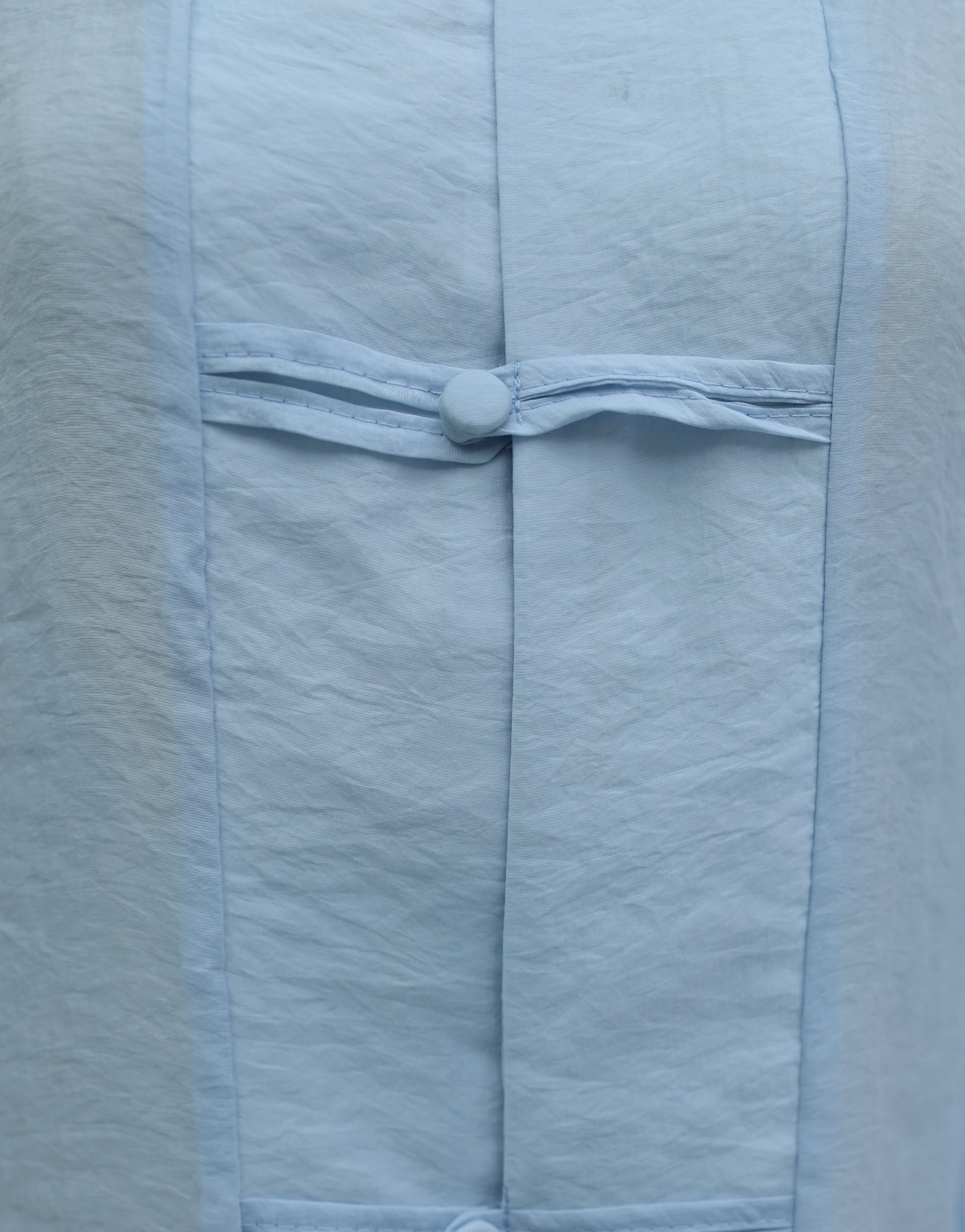 Biye Buttoned V-Neck Organza Voile Oversize Kimono - Light Blue - Podyumplus - by Peralane - photo 9
