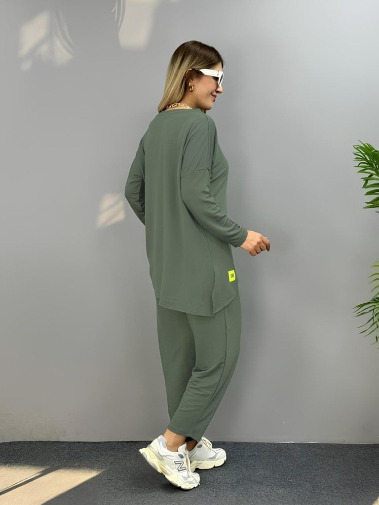 Women's Two-Piece Loungewear Set with Drawstring Trousers - Janes - by Peralane - photo 2