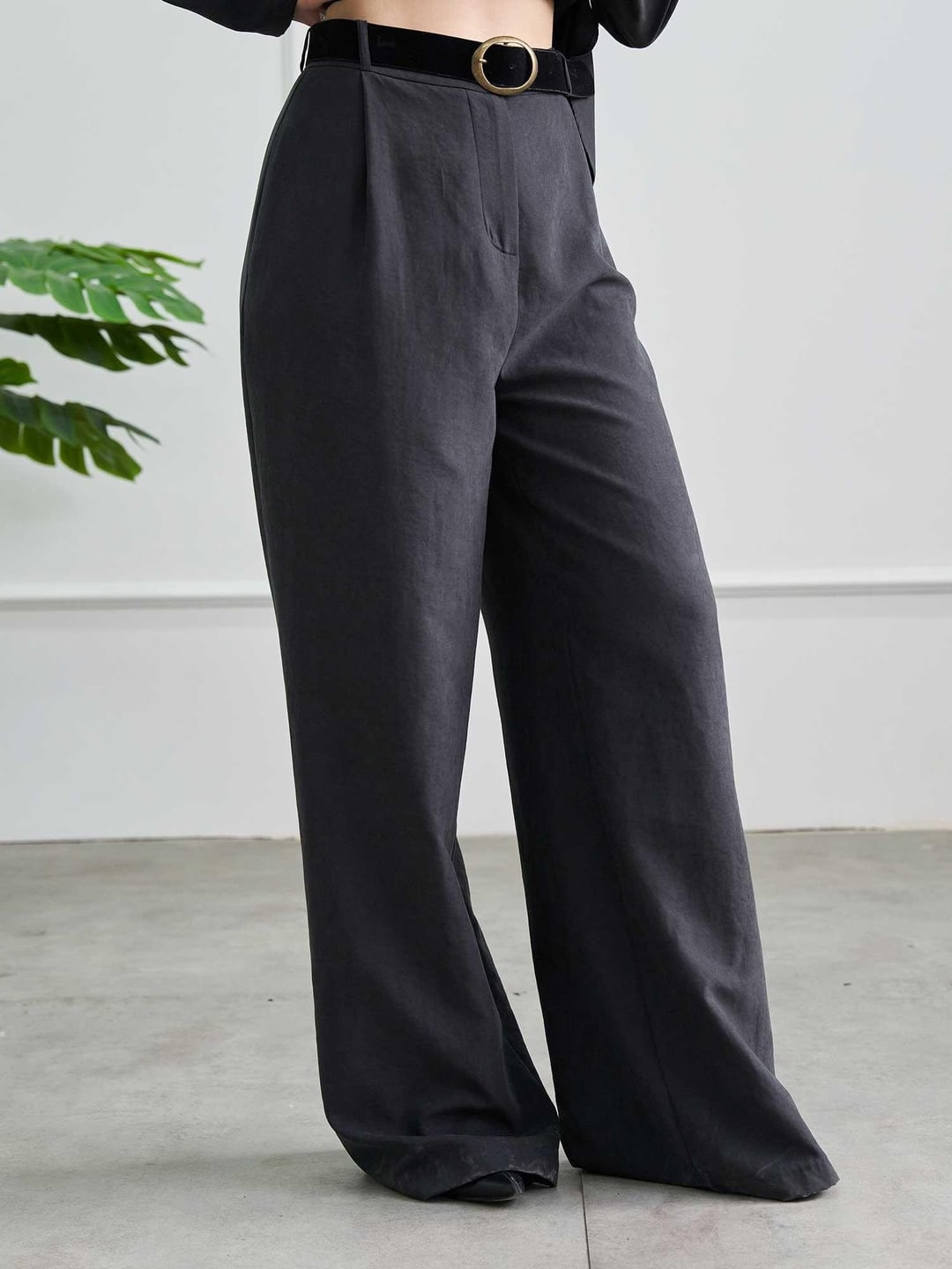 Belted Modal Suede Trousers - Lefon - by Peralane - photo 8