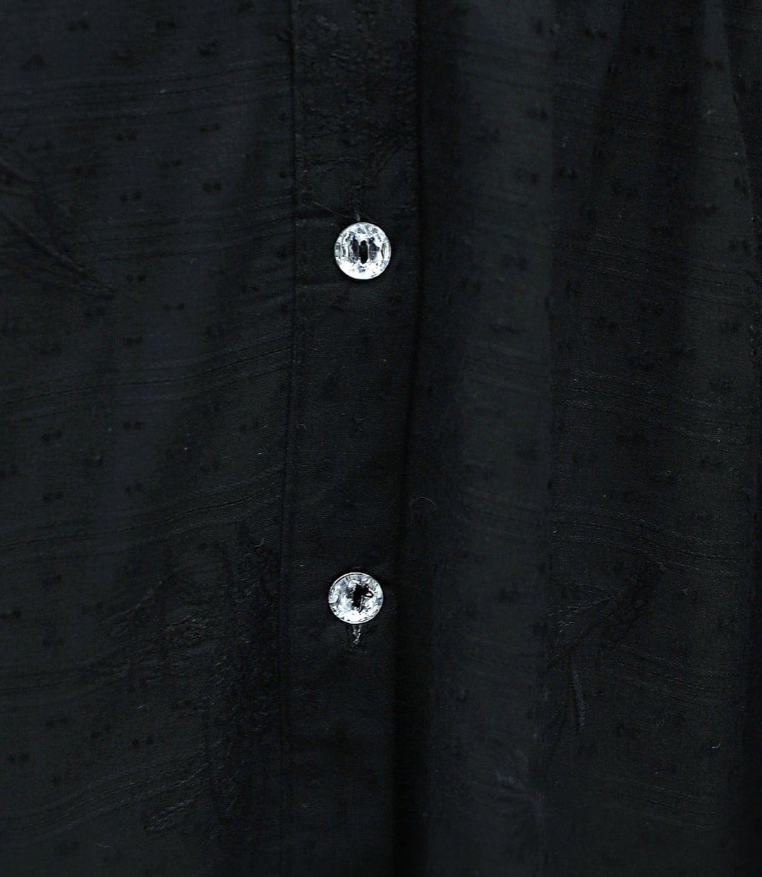 Black Button-Front Tiered Dress with Balloon Sleeves - Podyumplus - by Peralane - photo 6