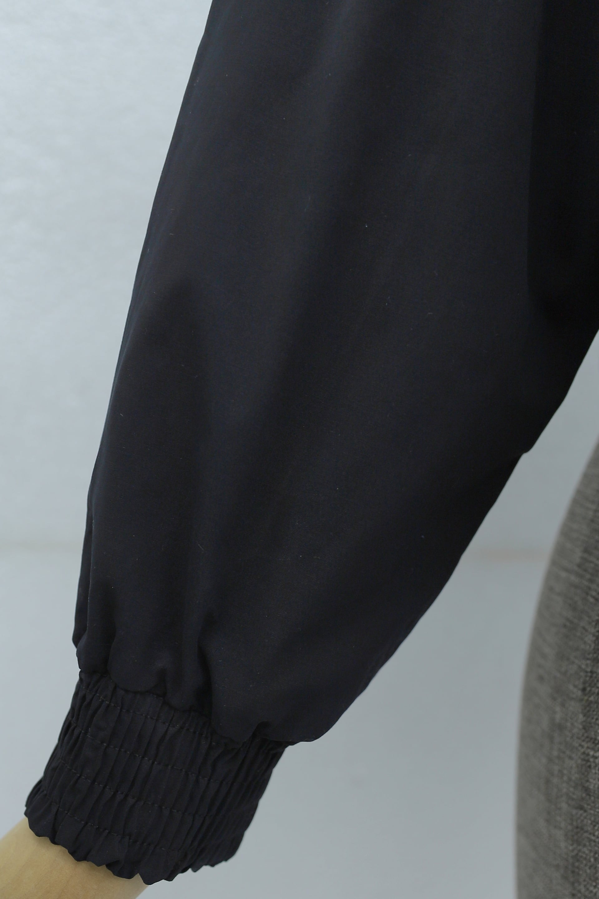Black Wrap-Style Crop Jacket with Buckle Belt and Peplum Hem - Podyumplus - by Peralane - photo 6