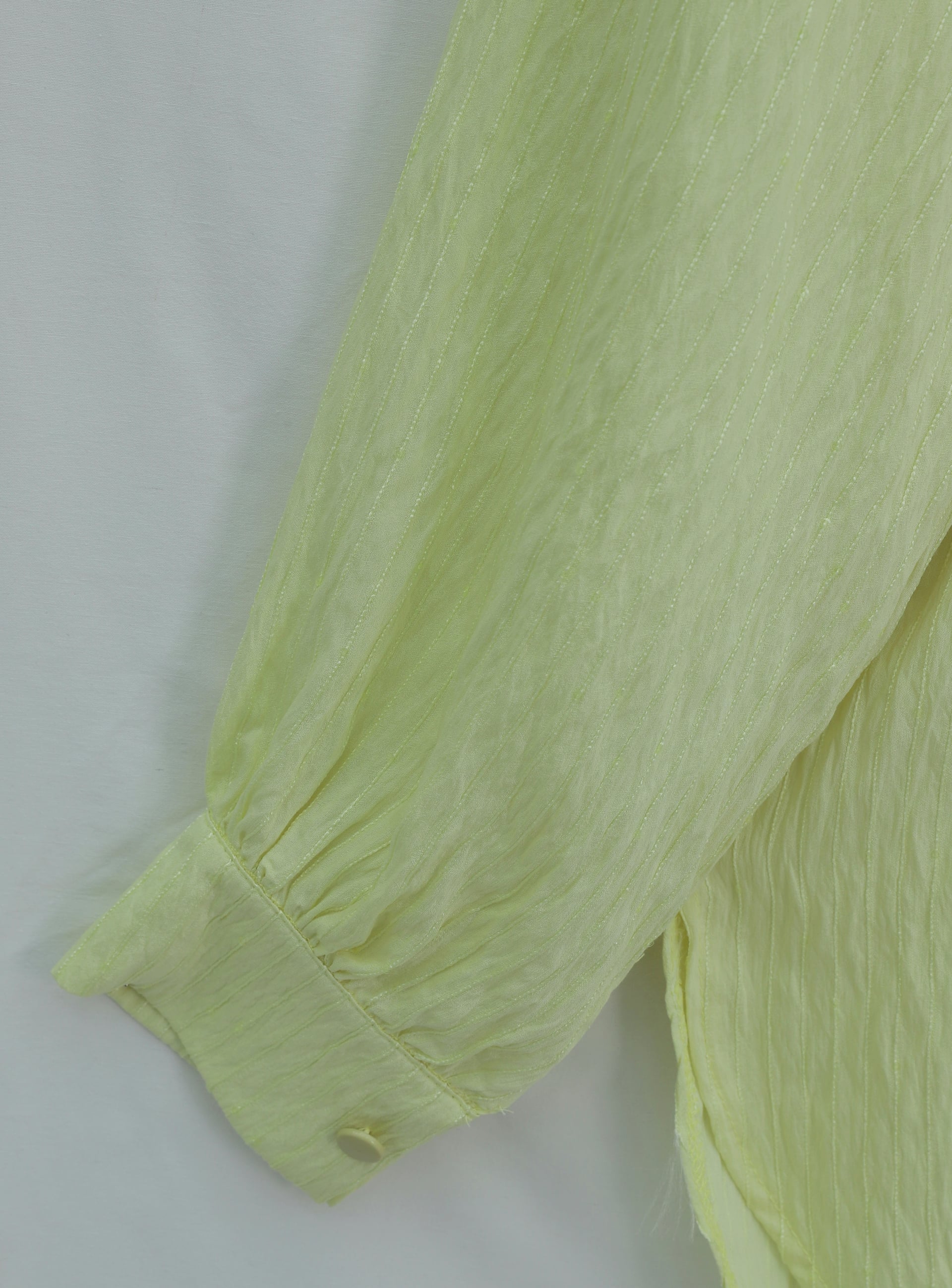 Belted Sequin Detail Buttoned Blouse - Light Yellow - Podyumplus - by Peralane - photo 6
