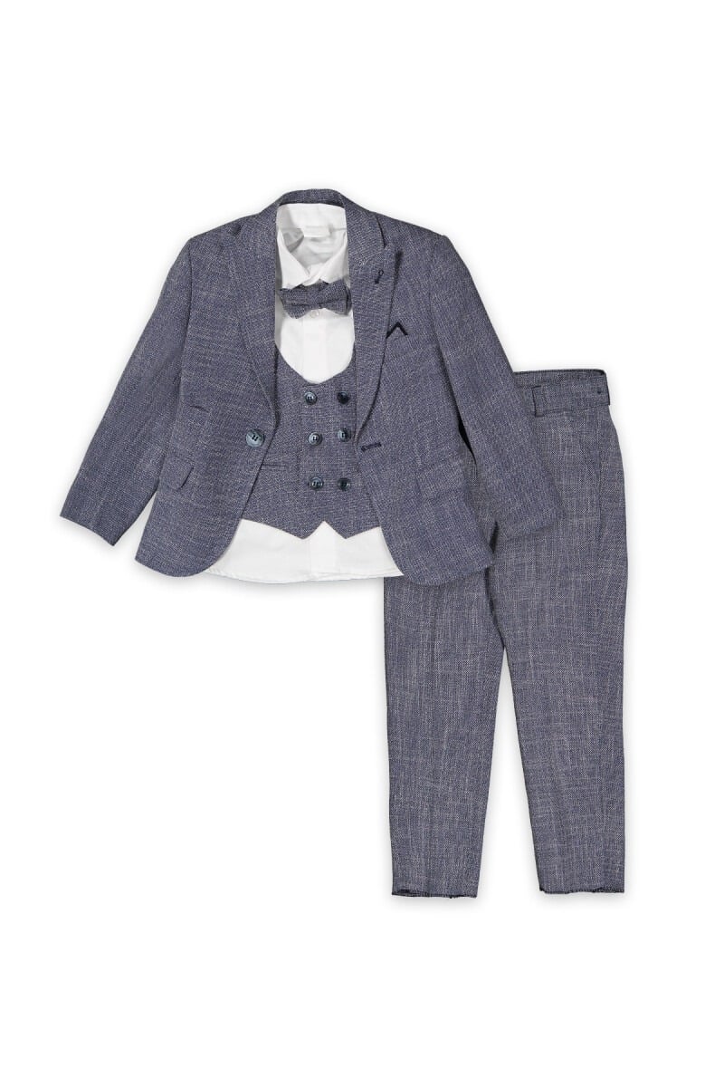 Flax Jacket and Waistcoat Suit Set for Boys - Carinos - by Peralane