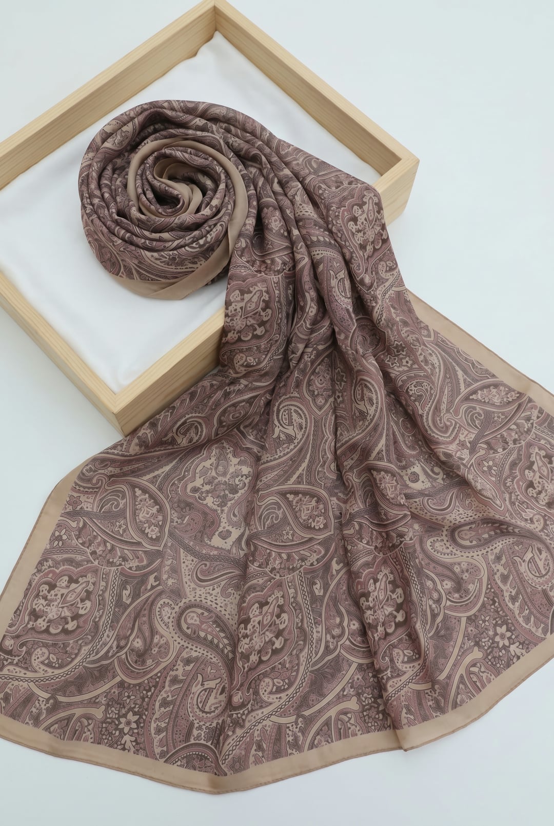 Traditional Floral Paisley Cotton Scarf - Cherry - Podyumplus - by Peralane