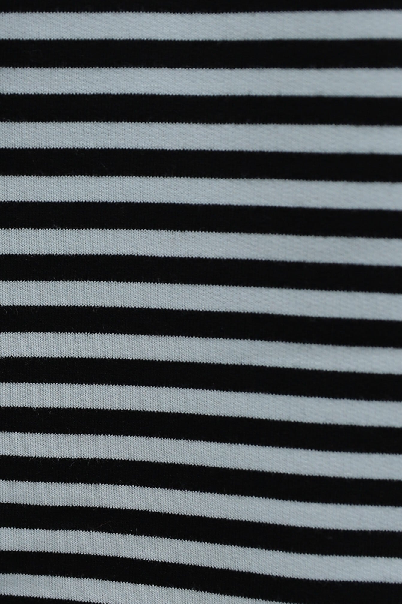 Women's Black and White Striped Wide-Sleeve Bicycle Neck Sweatshirt with Scarf Detail - Podyumplus - by Peralane - photo 9