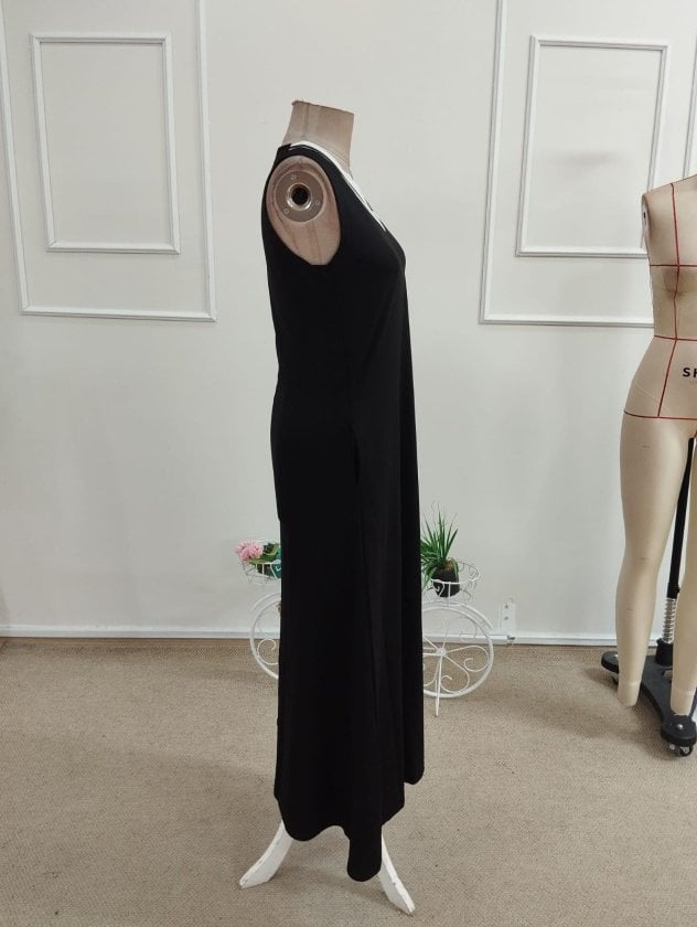 Women's Sleeveless V-Neck Jersey Maxi Dress with Pockets - Janes - by Peralane - photo 5