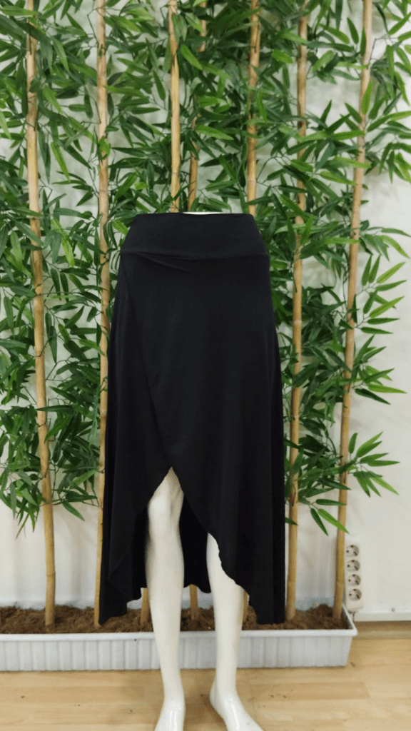 Women's Black Wrap Skirt with Pocket Detail and Built-in Shorts - Janes - by Peralane - photo 6
