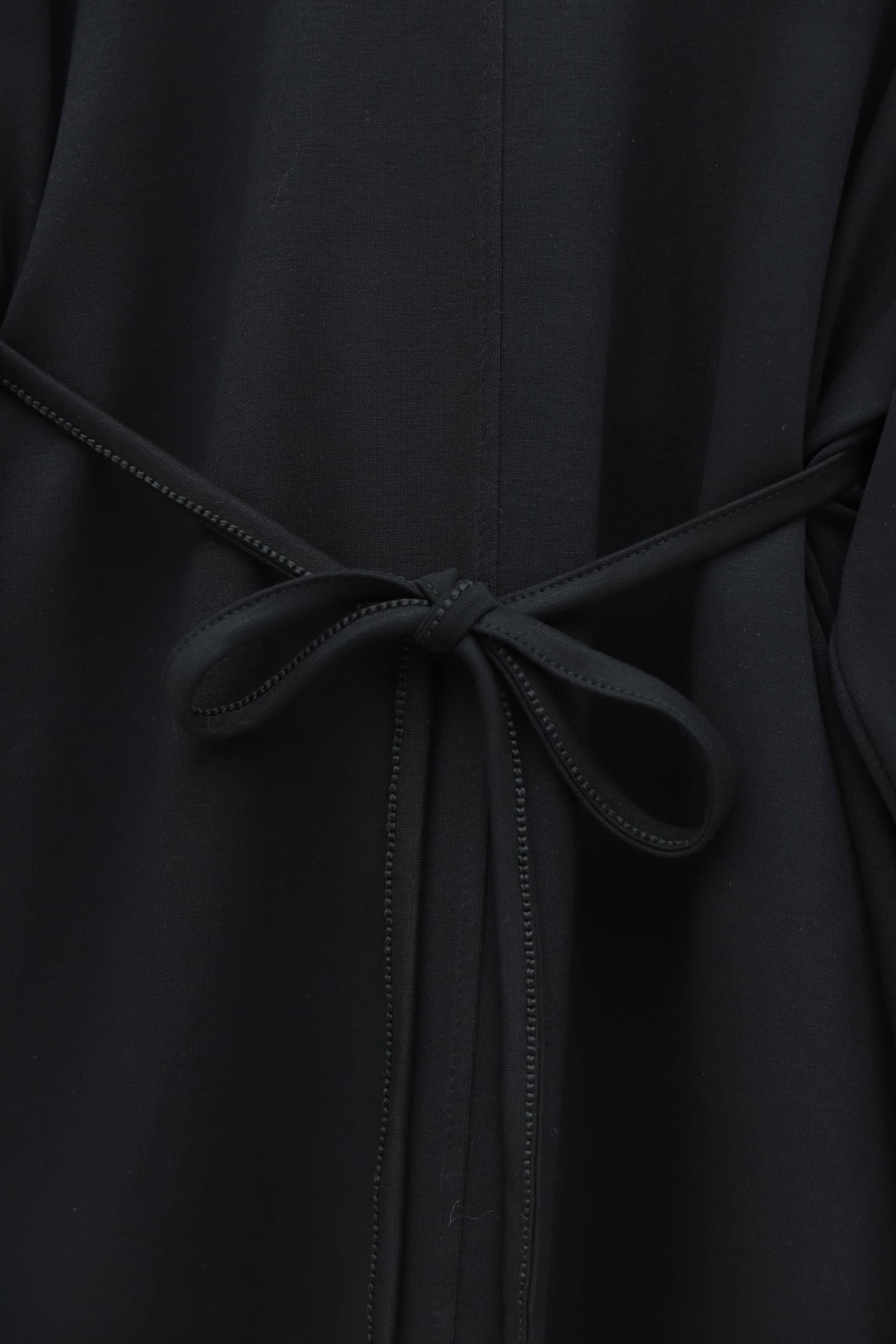 Black Long-Sleeved Top and Wide-Leg Trousers Co-ord Set with Self-Tie Belt - Podyumplus - by Peralane - photo 6