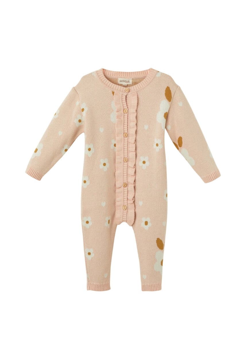 Girls Baby Organic Cotton Romper 3-18M 1061-21133 - Uludag Triko - by Peralane