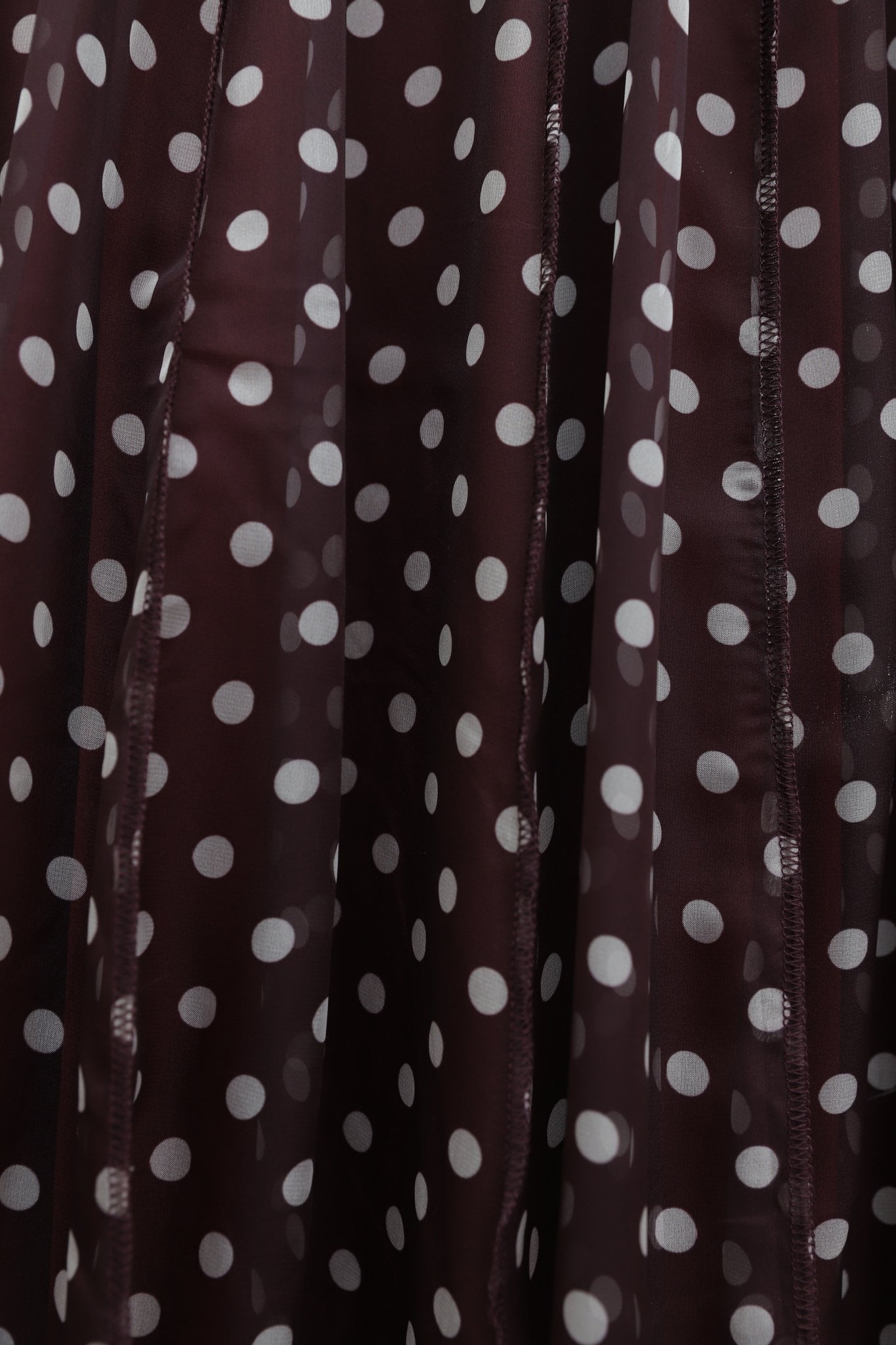 Elasticated Waist Asymmetric Layered Lined Chiffon Skirt - Bordeaux - Podyumplus - by Peralane - photo 6