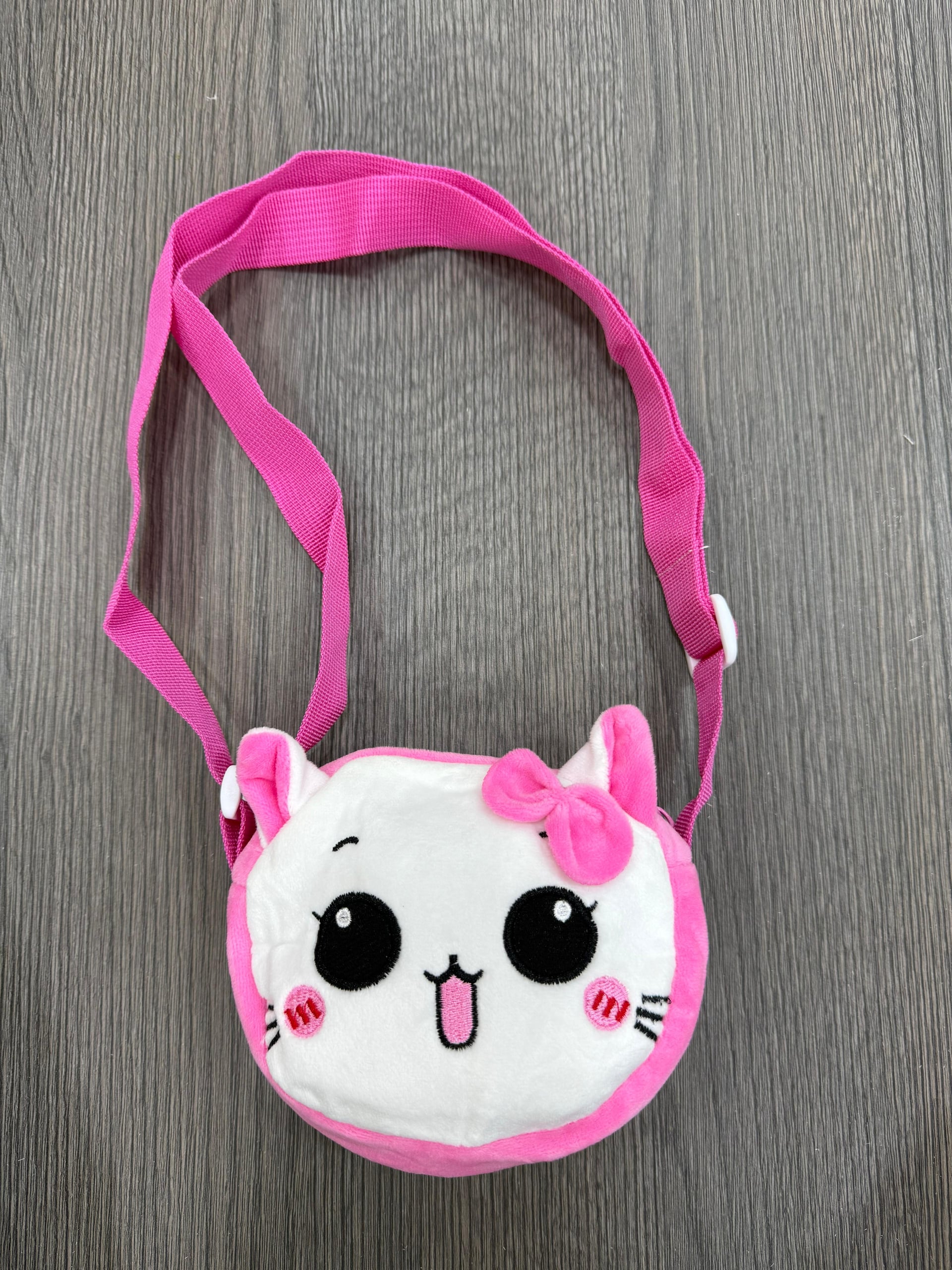 Cat Face Plush Crossbody Bag for Girls - Pink and White - Nesvay - by Peralane - photo 2
