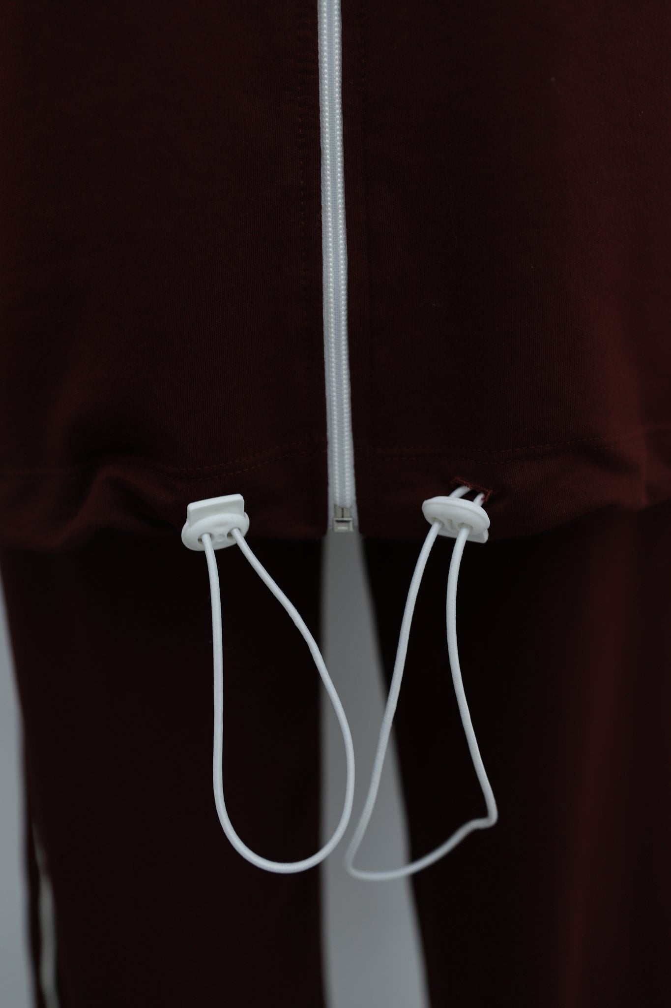 Zip-Up Tracksuit Set with Drawstring Trousers - Deep Red - Podyumplus - by Peralane - photo 8