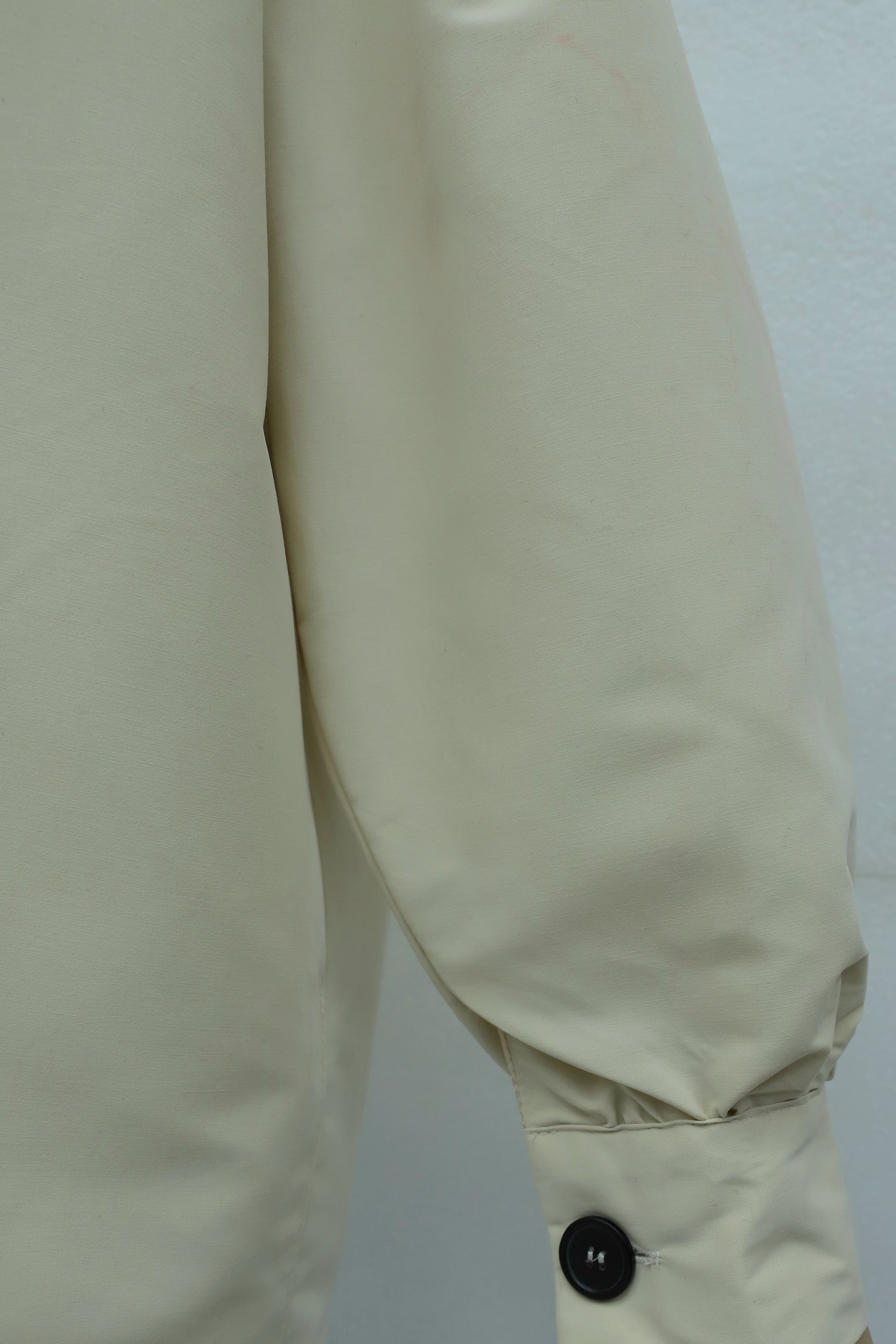 Balloon Sleeve Double Pocket Lined Button Trench Coat - Beige - Podyumplus - by Peralane - photo 6