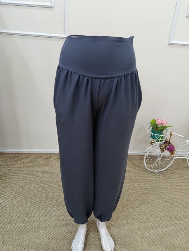 Women's High Waist Gather Wide Leg Viscose Two-Thread Trousers - Janes - by Peralane - photo 5