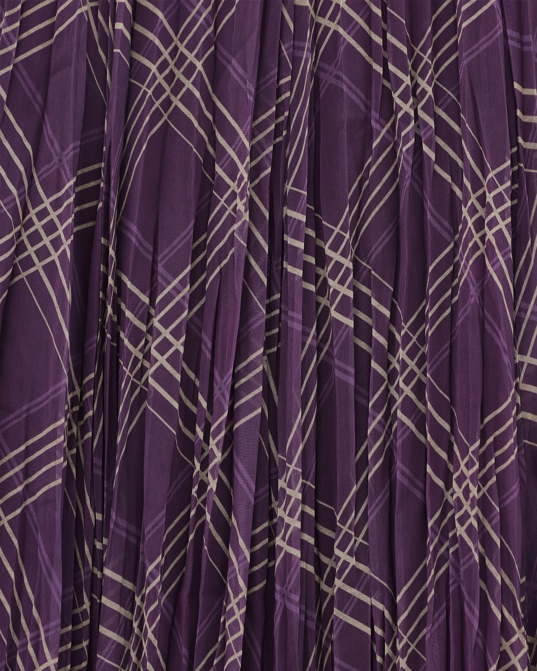 Asymmetric Lined Chiffon Skirt - Purple - Podyumplus - by Peralane - photo 3