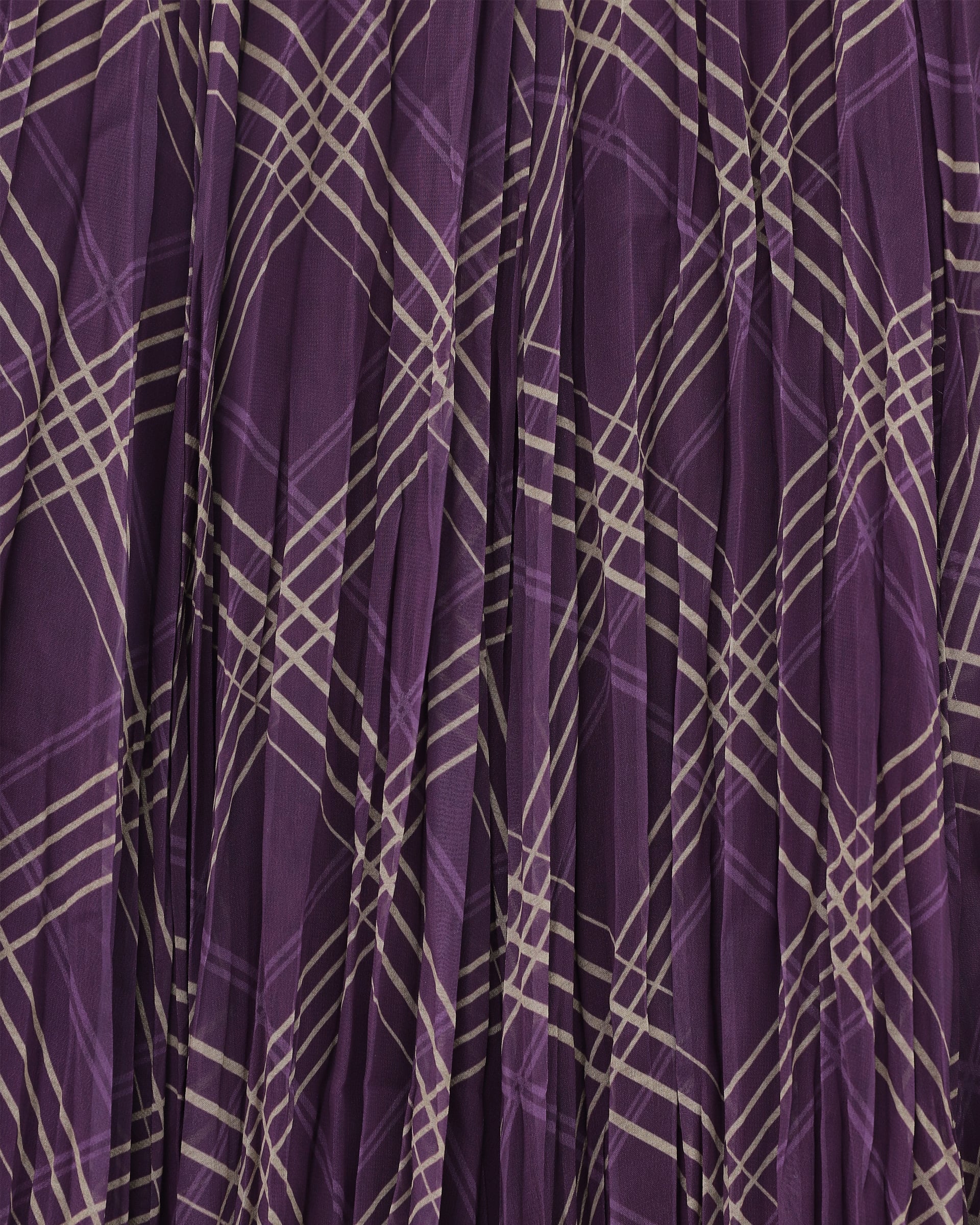 Asymmetric Lined Chiffon Skirt - Purple - Podyumplus - by Peralane - photo 3