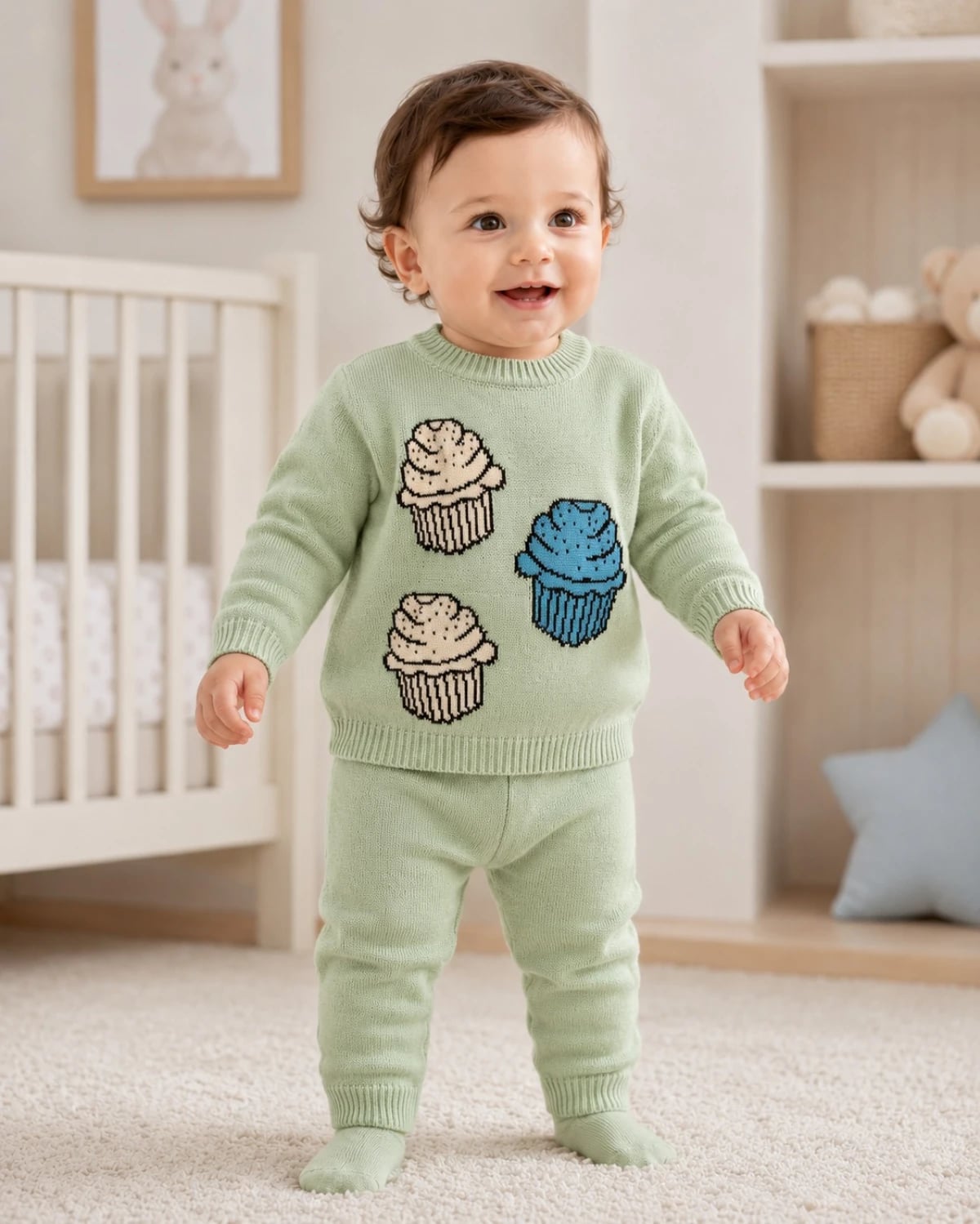 Knitted Baby Set - 1127 - Has Bereket - by Peralane