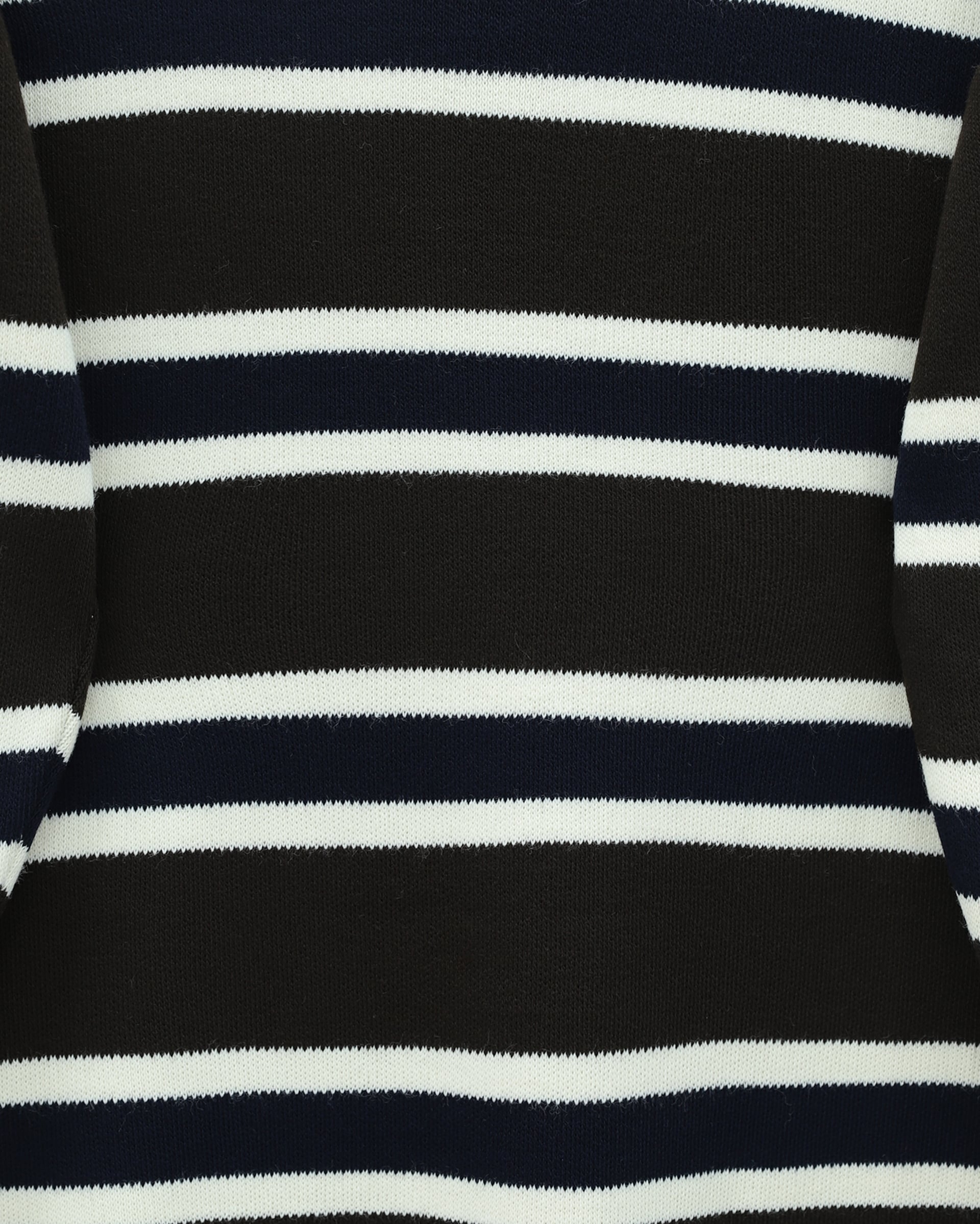 Colorful Striped Slouchy Knit Tunic - Dark Brown - Podyumplus - by Peralane - photo 5