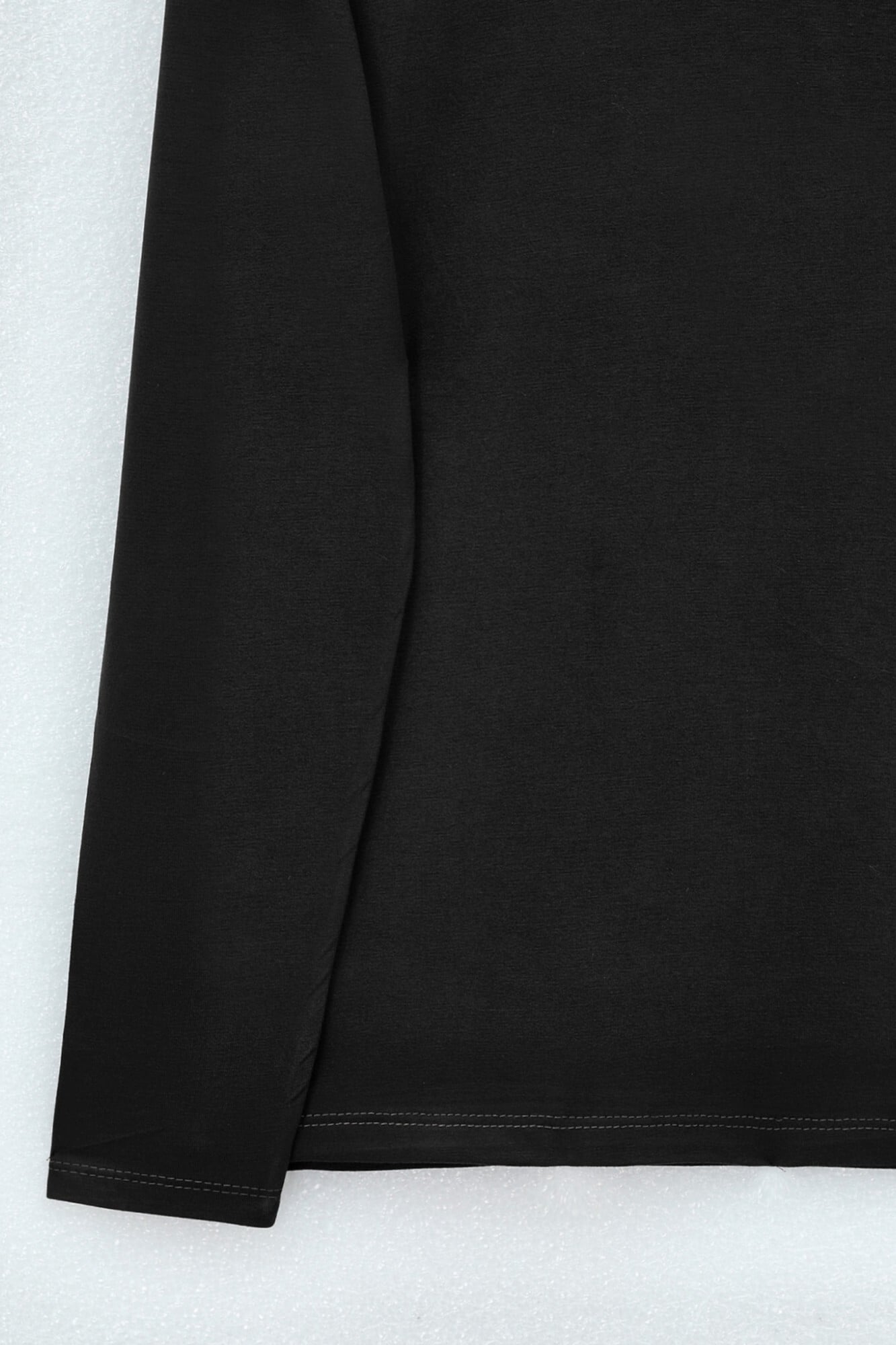 Black High-Neck Long-Sleeve Knit Top - Podyumplus - by Peralane - photo 6
