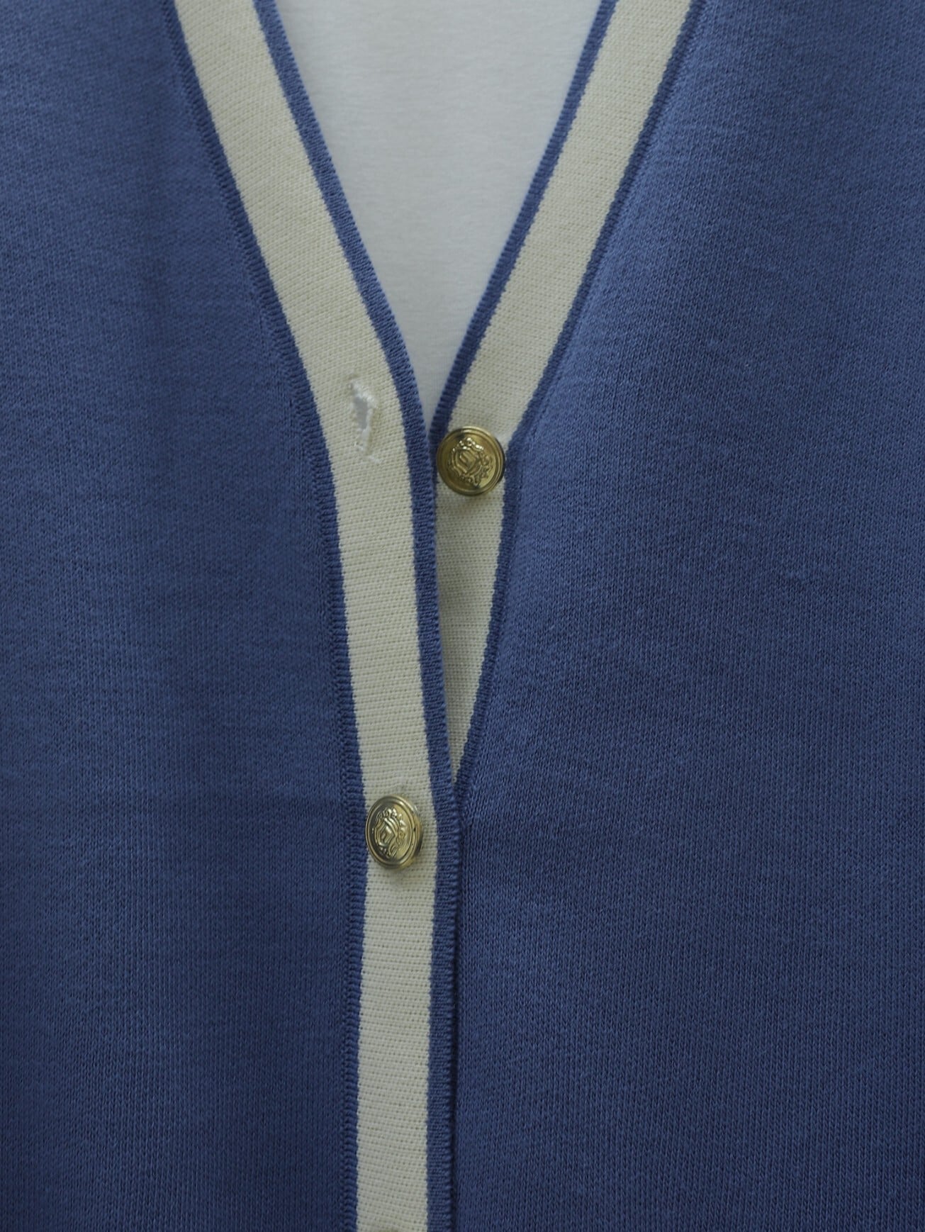 Women's Two-Piece Knit Cardigan and Wide-Leg Trouser Set in Indigo - Podyumplus - by Peralane - photo 2