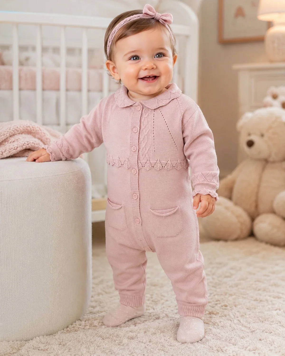 Knitted Baby Romper - 1138 - Has Bereket - by Peralane