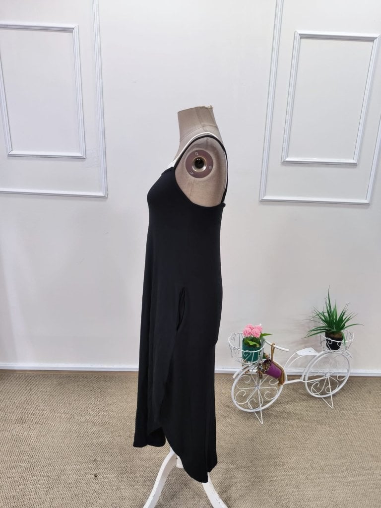 Women's Sleeveless Maxi Dress with Spaghetti Straps and Side Pockets - Janes - by Peralane - photo 6