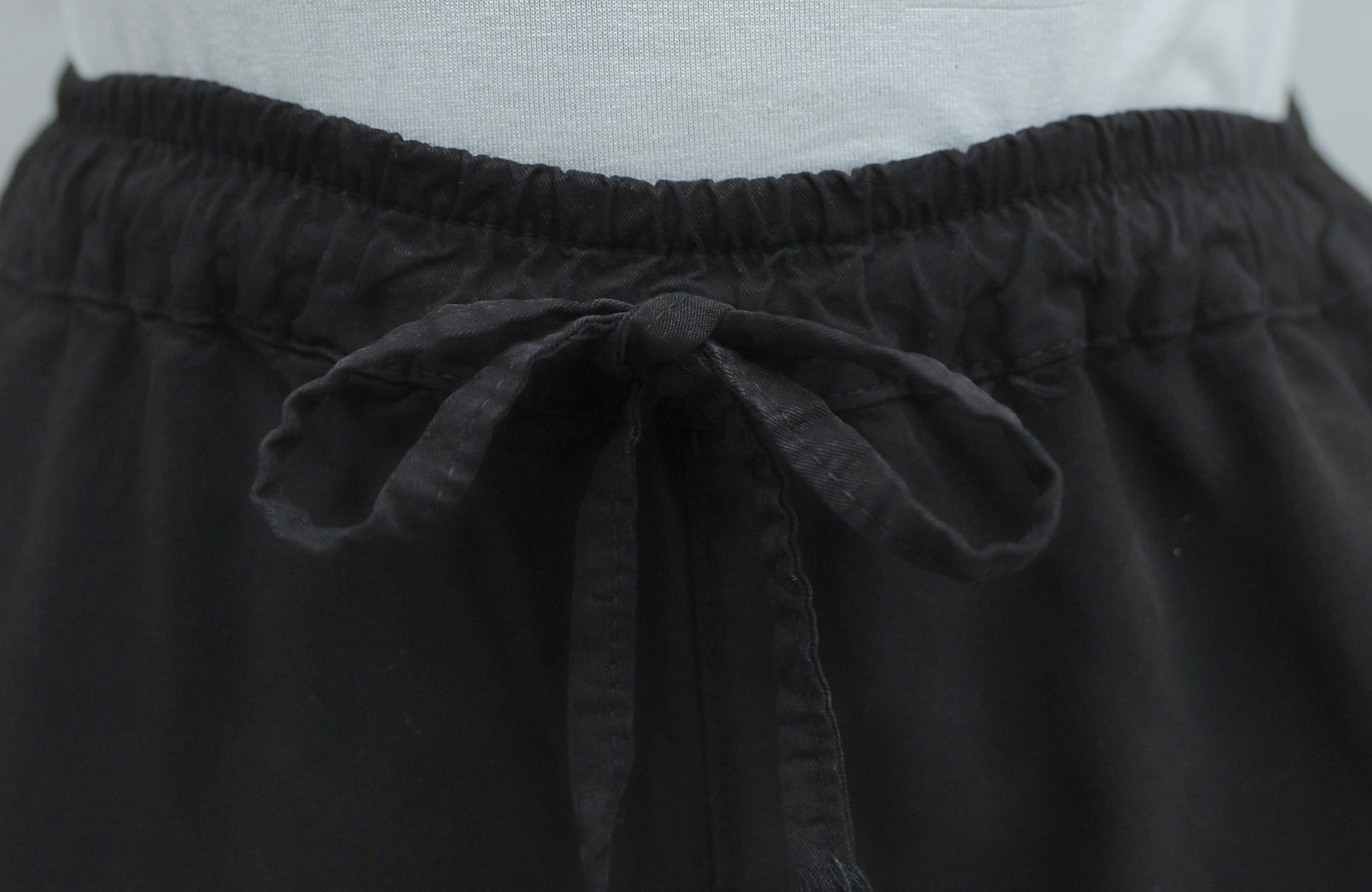 Black Drawstring Wide-Leg Tencel Denim Trousers - Podyumplus - by Peralane - photo 6