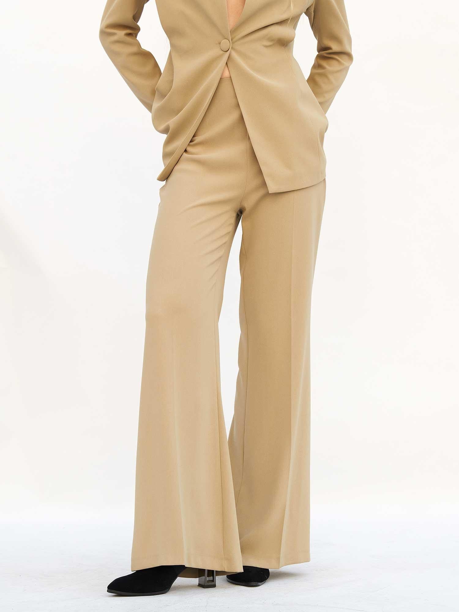 Minimal Side Zip Detail Women's Trousers in Light Green - Lefon - by Peralane - photo 7