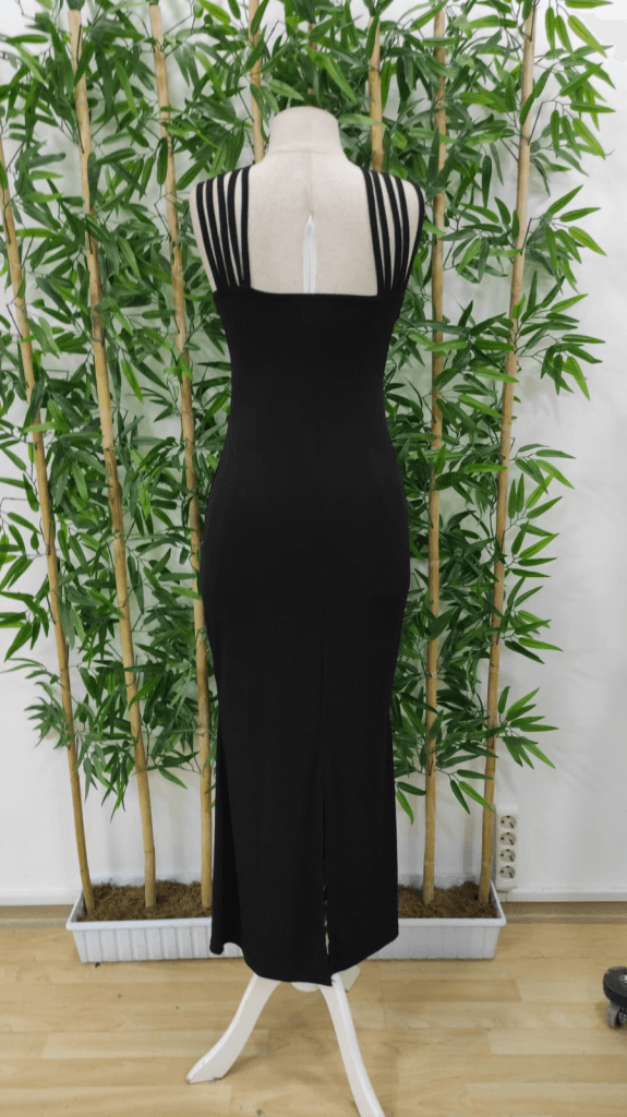 Women's Rhinestone Embellished Fish Cut Maxi Dress with Multi-Strap Shoulders - Janes - by Peralane - photo 5
