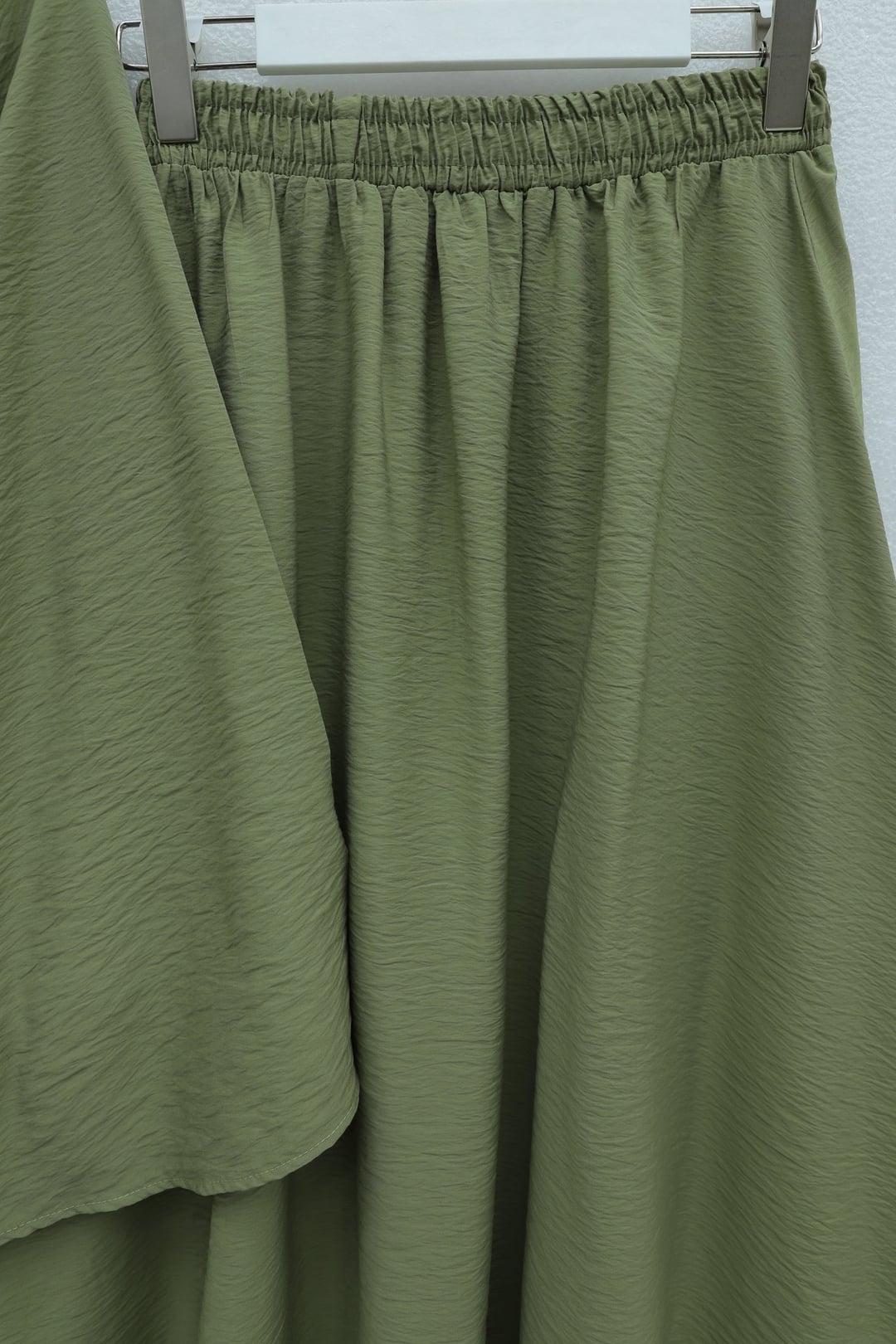 Single Button Belted Skirt Co-ord Set - Olive Green - Podyumplus - by Peralane - photo 4