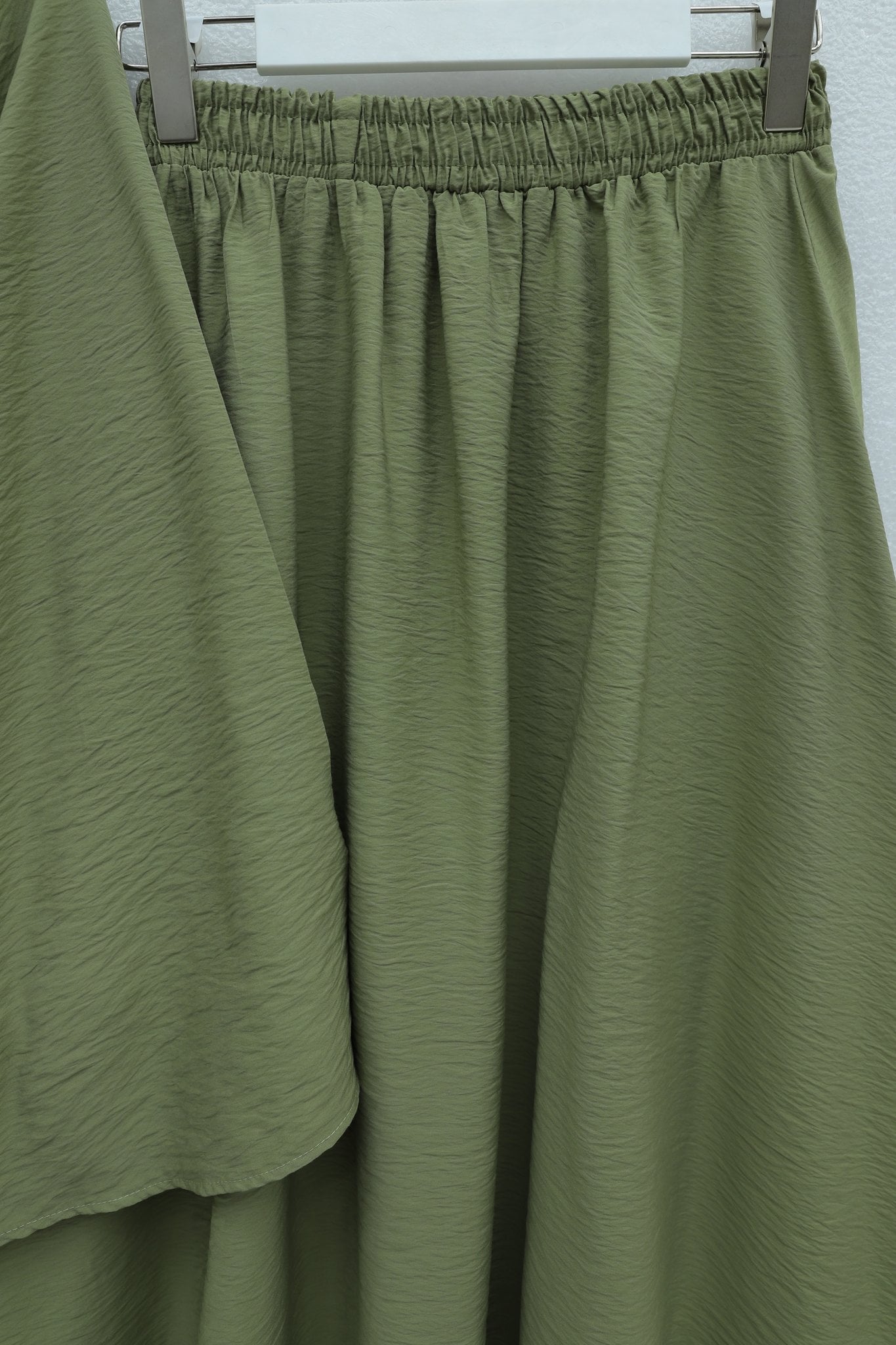 Single Button Belted Skirt Co-ord Set - Olive Green - Podyumplus - by Peralane - photo 4