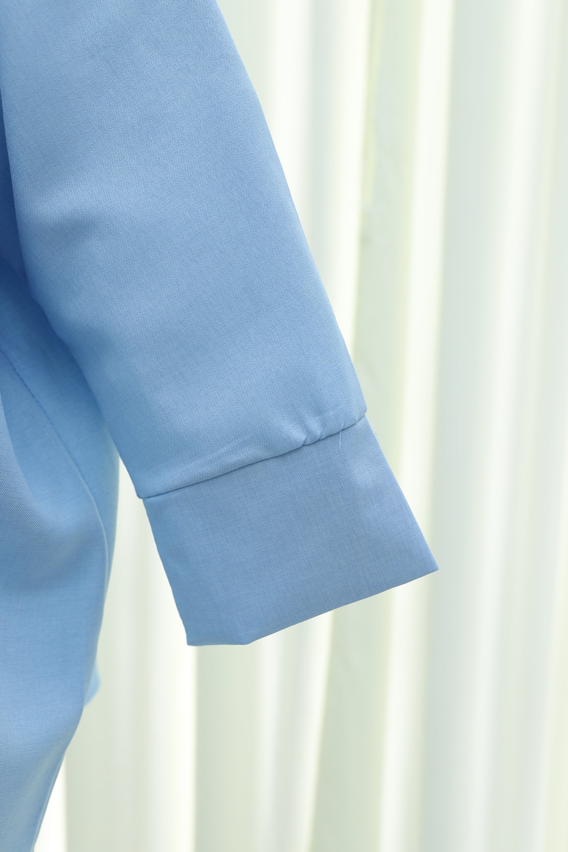 Light Blue Two-Piece Shirt and Wide-Leg Trouser Set - Podyumplus - by Peralane - photo 6