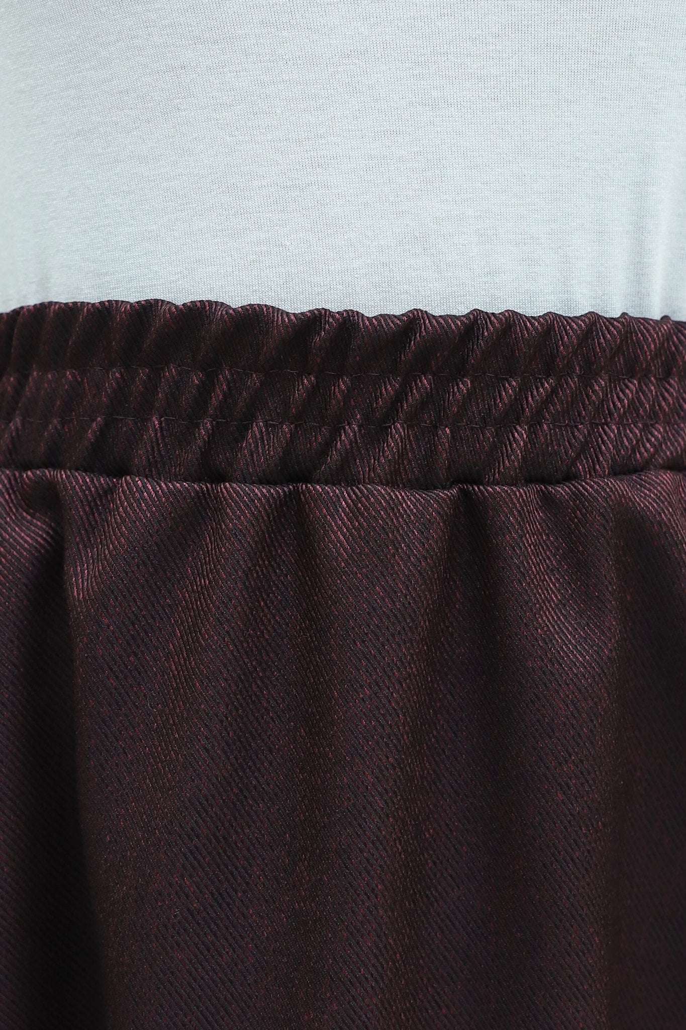 Elastic Waist Double Pocket Diagonal Skirt - Dark Brown - Podyumplus - by Peralane - photo 7