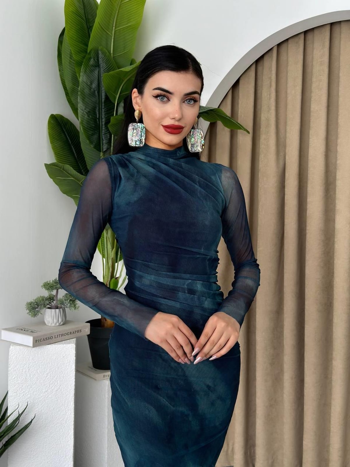 Lizz Tie-Dye Poplin Midi Dress - Etika - by Peralane - photo 4