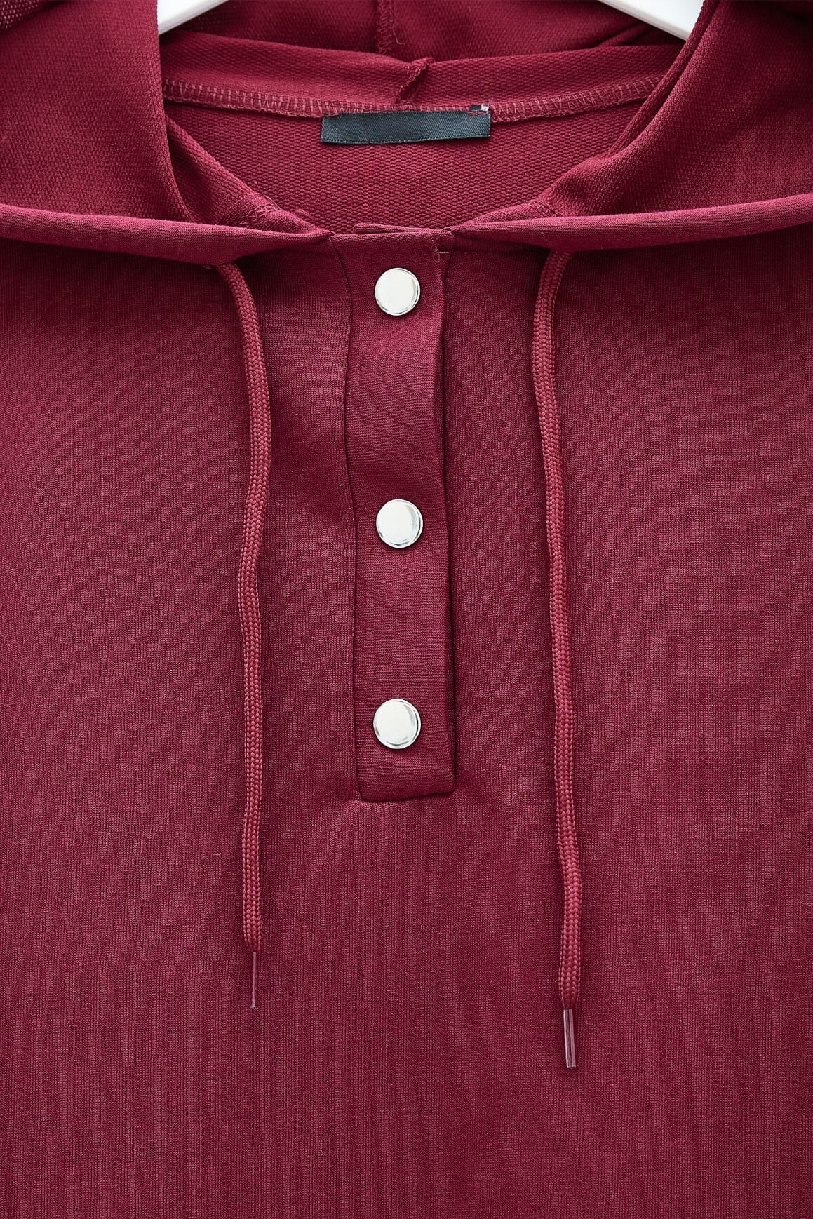 Hooded Tunic and Trousers Two-Piece Lounge Set in Burgundy - Podyumplus - by Peralane - photo 6