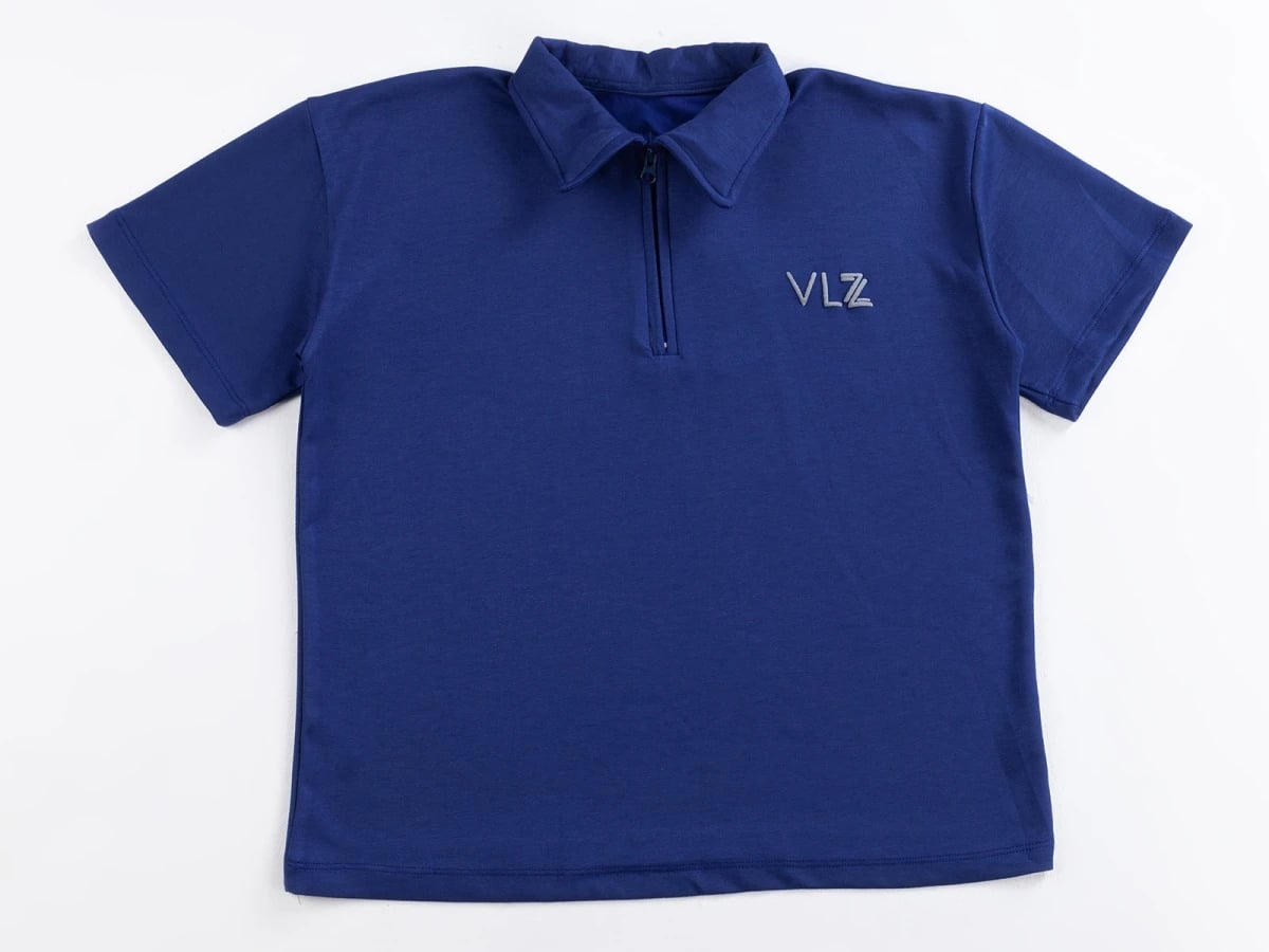 Boys' Quarter-Zip Polo Shirt - Indigo (Pack of 4) - Civilti - by Peralane